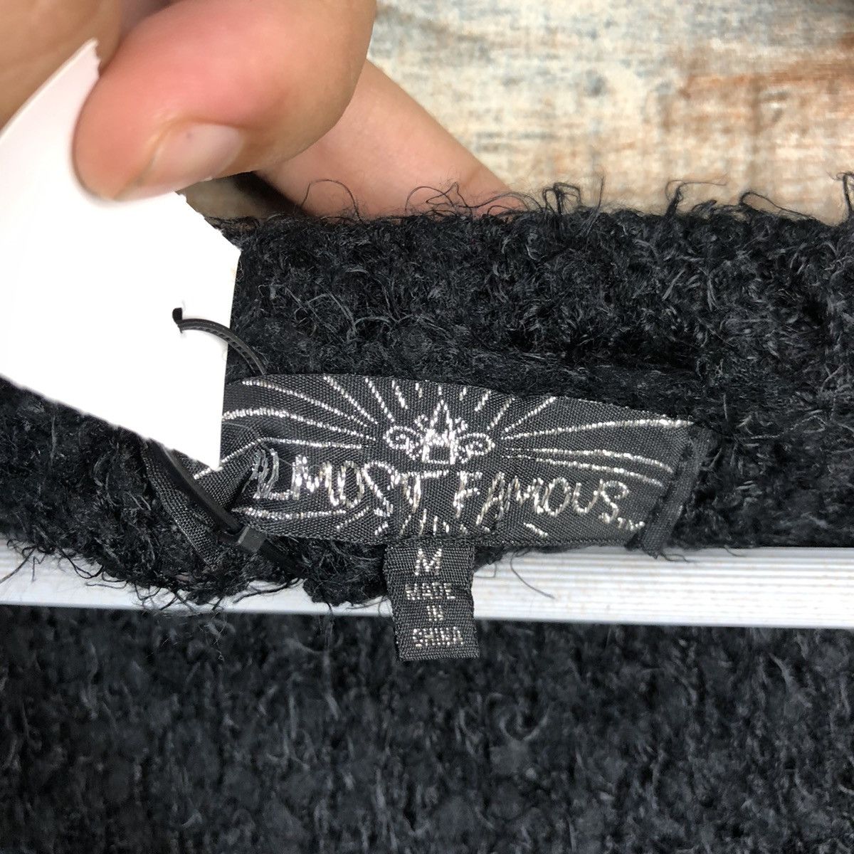 Japanese Brand DL Almost Famous Black Mohair Knitwear #C430 Size M / US 6-8 / IT 42-44 - 10 Thumbnail