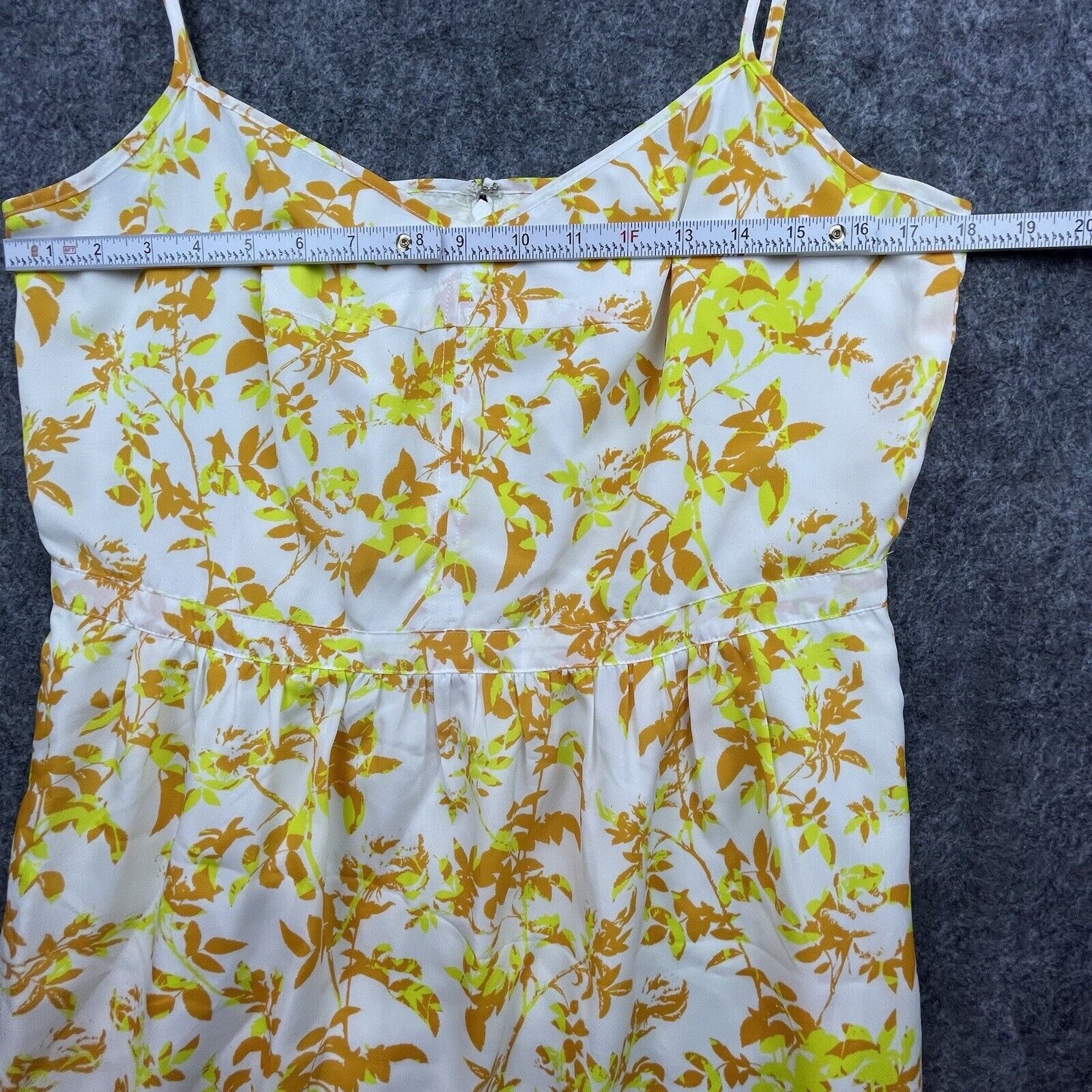 J.Crew J Crew Dress 14 Yellow Flowers Summer Lightweight Spring Size XL / US 12-14 / IT 48-50 - 8 Thumbnail