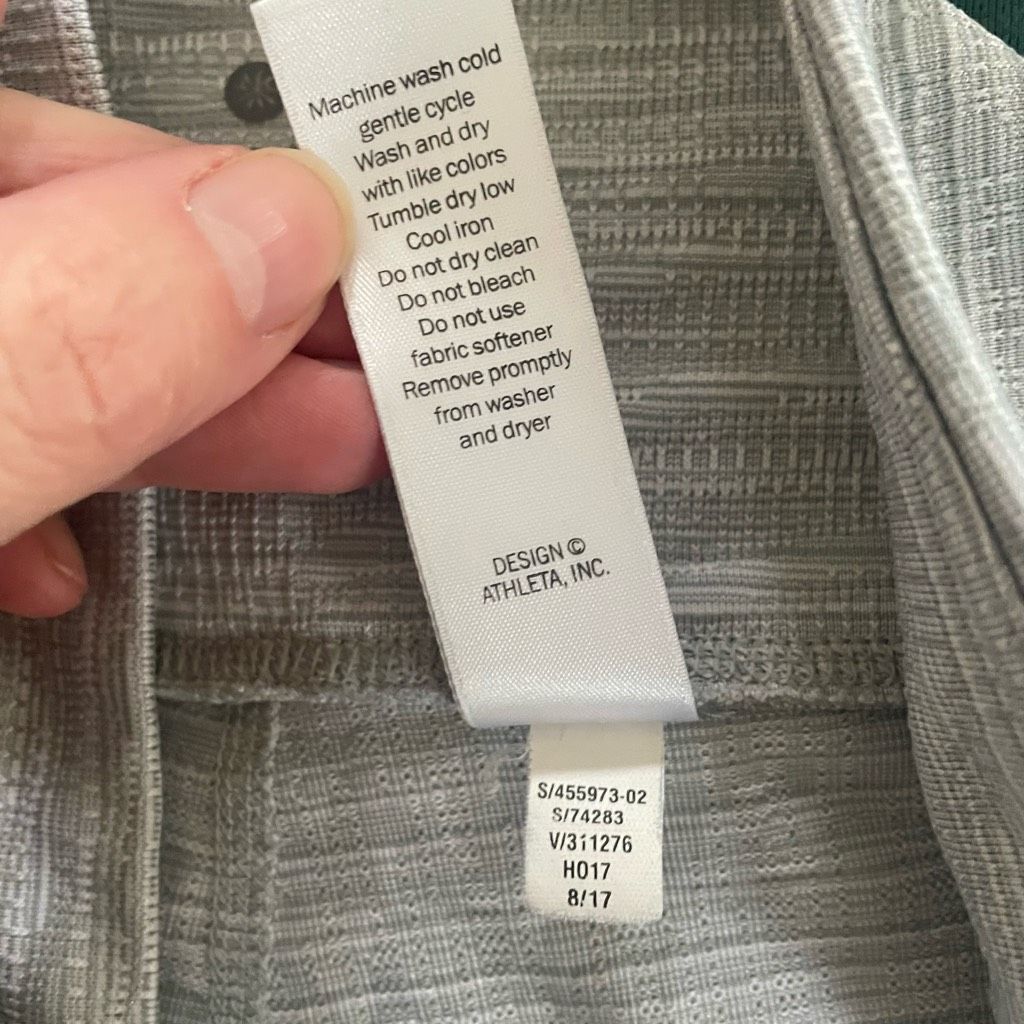 Athleta Athleta Jacquard Chaturanga Leggings Textured 455973 Grey $8 Size 27" / US 4 / IT 40 - 7 Thumbnail