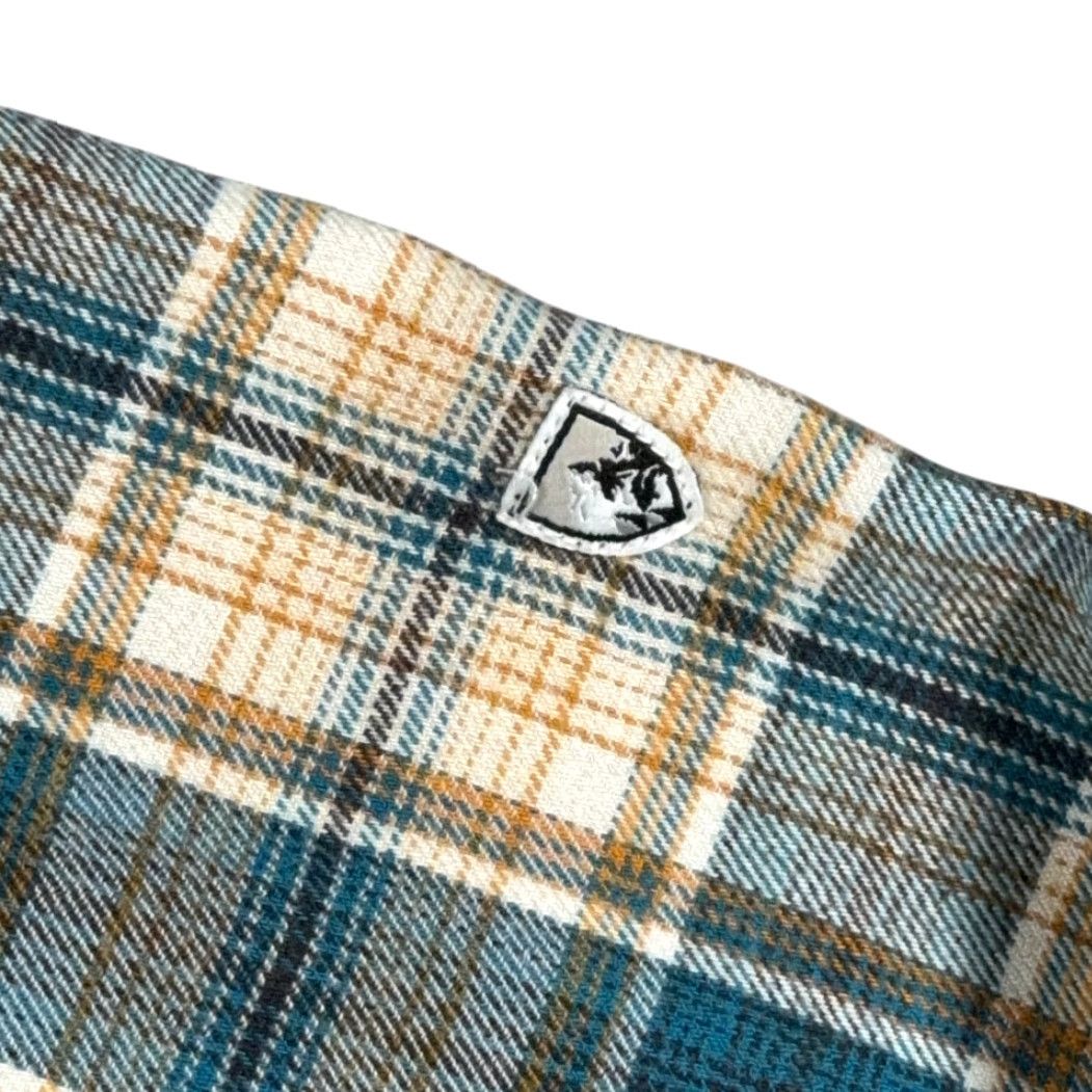 Vintage Kuhl Shirt Adult MEDIUM Blue Yellow Plaid Flannel Cotton Tencel Outdoor Hiking Size US M / EU 48-50 / 2 - 5 Thumbnail