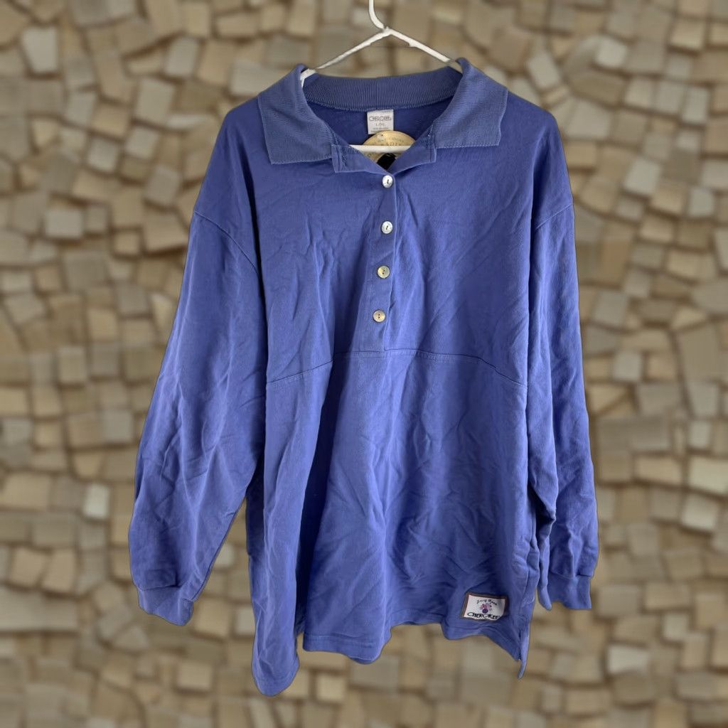 Cherokee Cherokee Pajama Set Women L Purpleish Blue Long Sleeve & Pants Shirt? Size L / US 10 / IT 46 - 1 Thumbnail