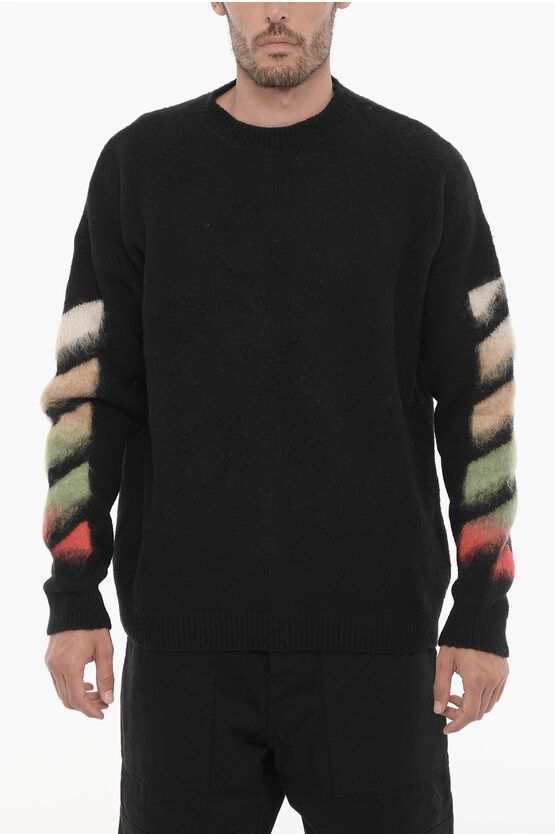 Off white brushed sweater best sale