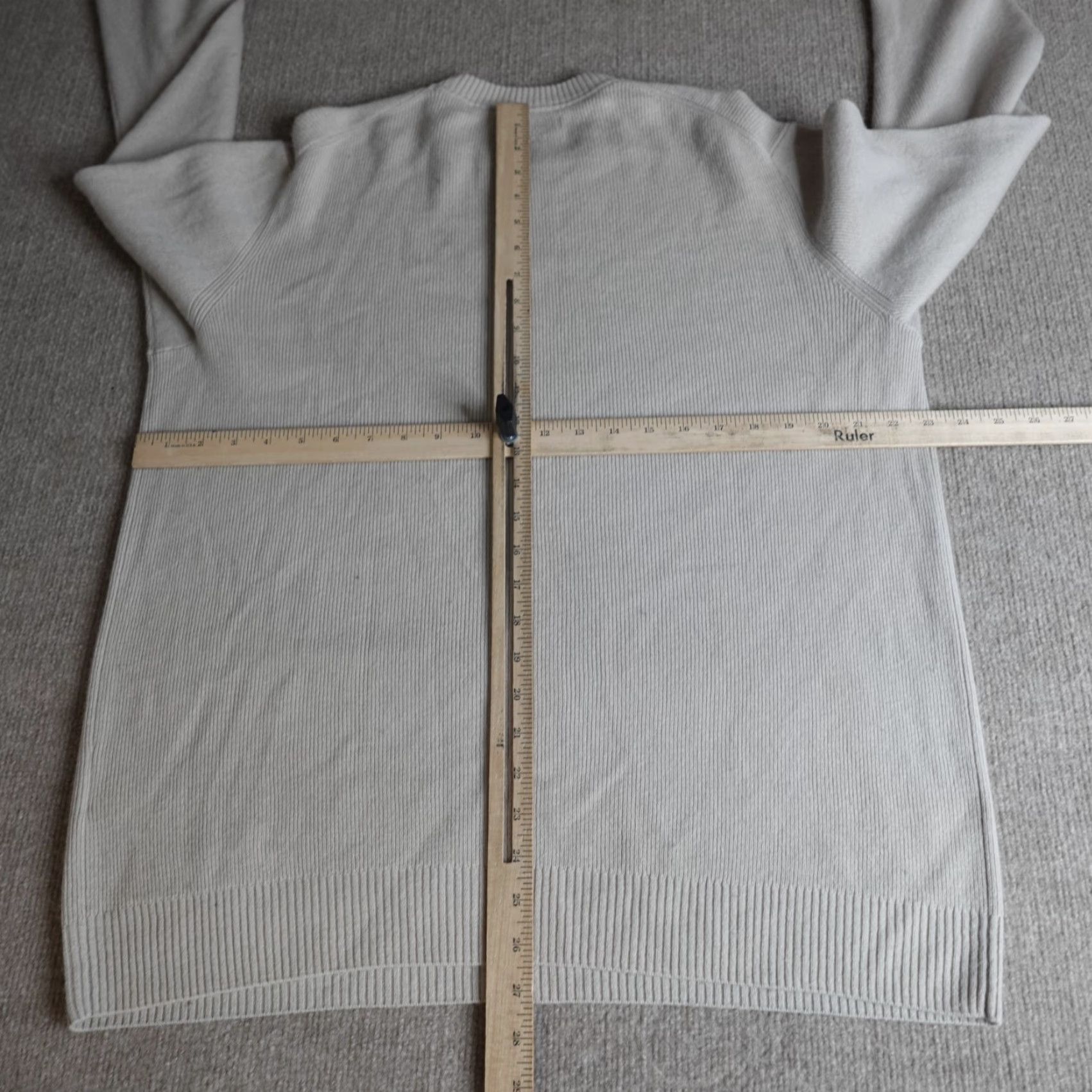NAADAM Nadaam Mens Sweater XL Beige Wool Cashmere Solid Pullover Crew Neck Long Sleeve Vintage? No. Size US XL / EU 56 / 4 - 5 Thumbnail