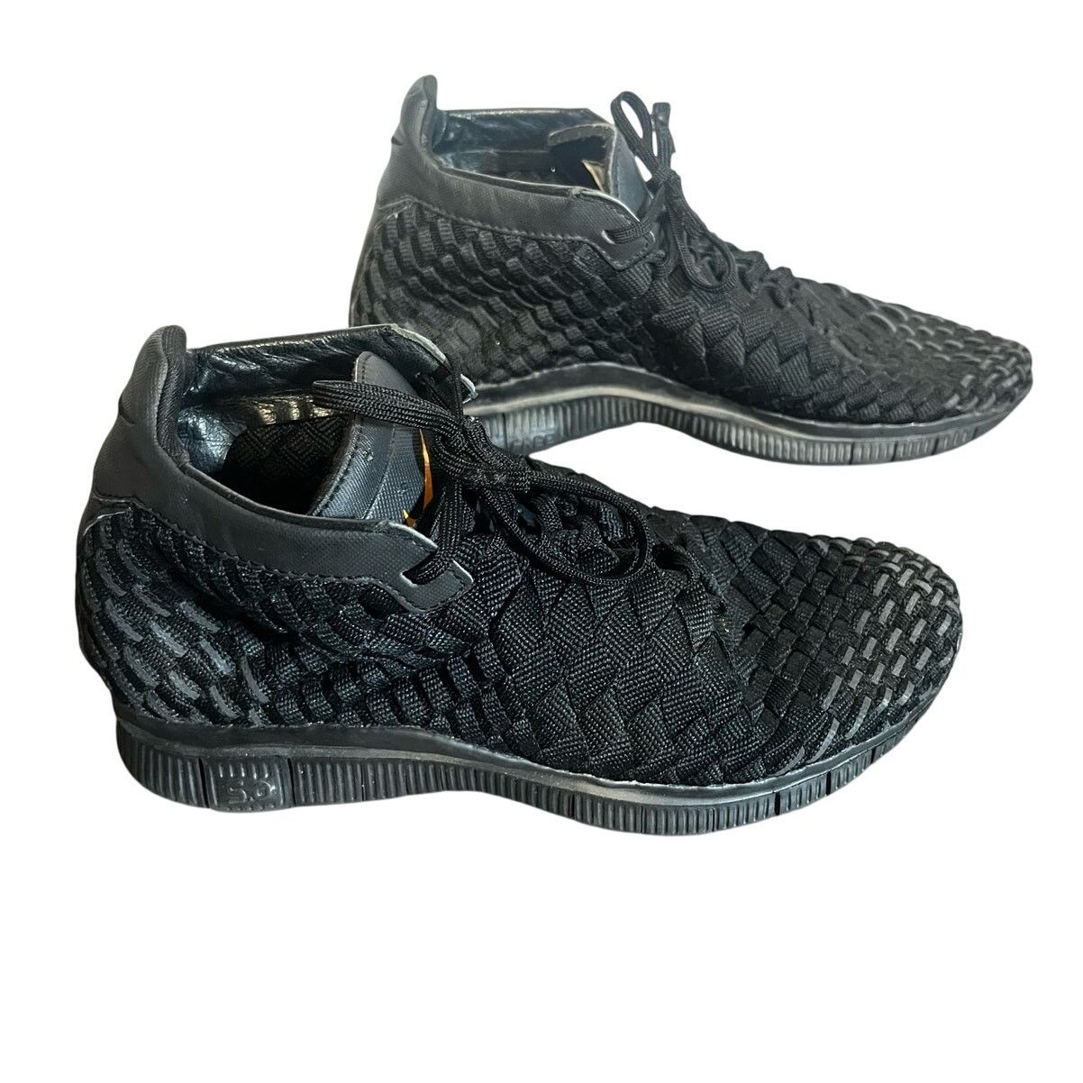 Nike Nike Free Inneva Woven Mid Triple Black Shoes Womens Size 6 Size US 6 / EU 39 - 2 Thumbnail