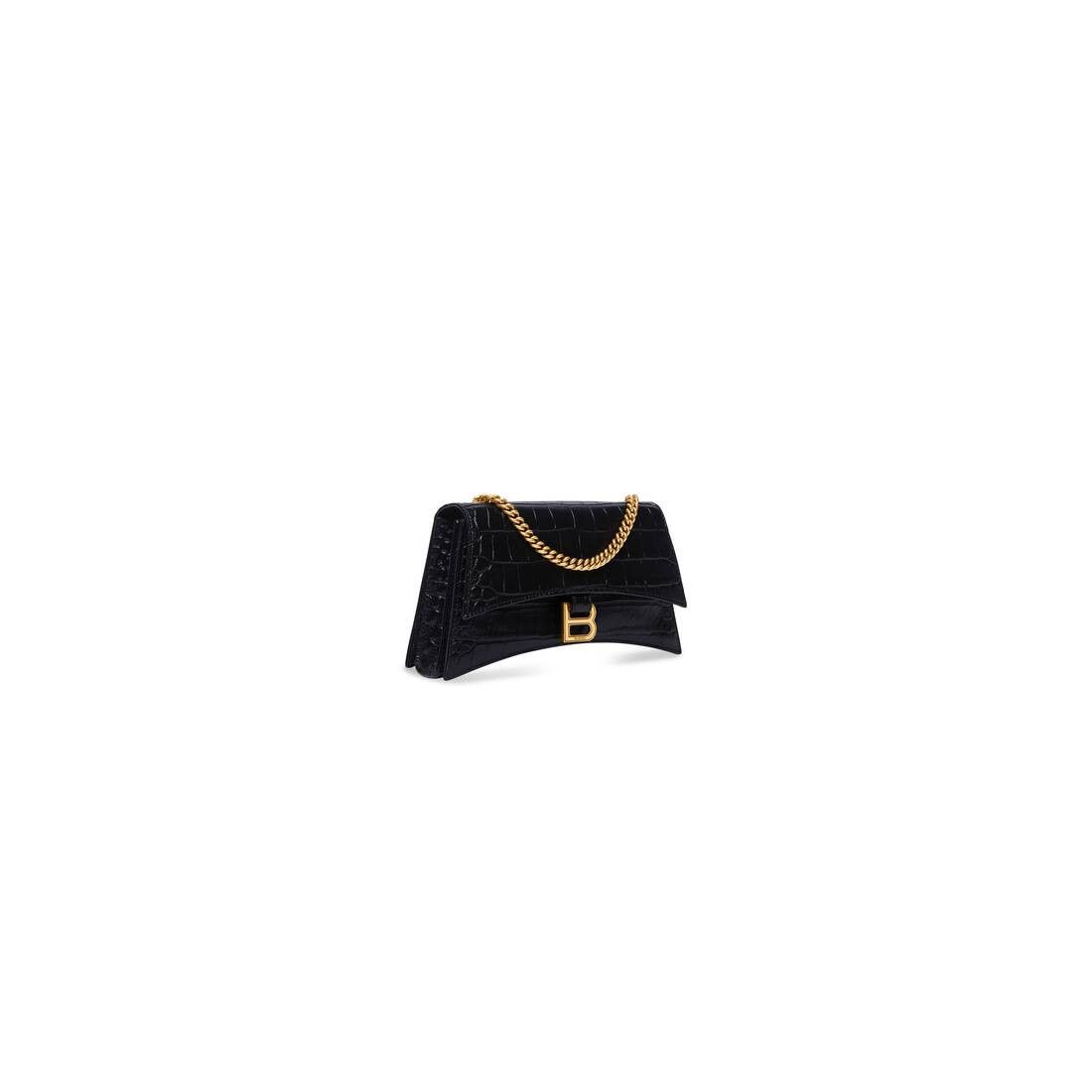 Balenciaga o1srvl11e0426 Size: OS / Borsa Con Catena XS Crush in Black Size ONE SIZE - 1 Thumbnail
