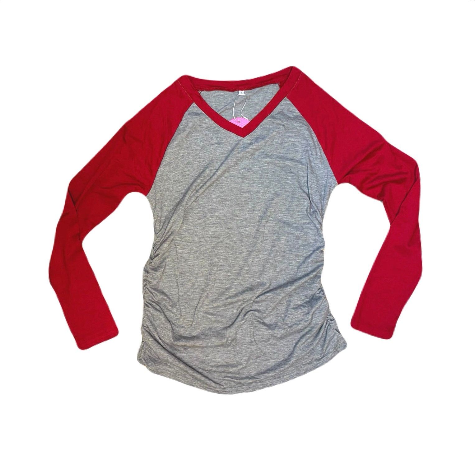 The Unbranded Brand Oakgarden Long Sleeve Shirt Sz Small Gray With Red Sleeves Size S / US 4 / IT 40 - 4 Thumbnail