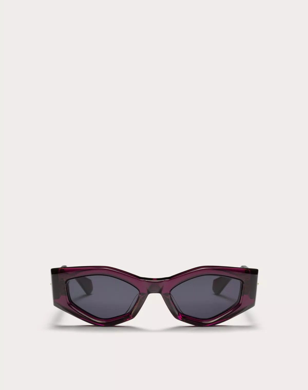 Valentino oc11z0725 Size: 51/ Irregular Acetate Frame in Purple/Grey Size ONE SIZE - 1 Thumbnail