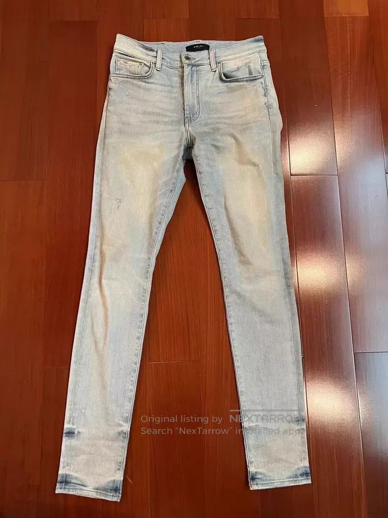 Amiri Amiri Classic basic light washed blue denim jeans size 32 Size US 32 / EU 48 - 1 Thumbnail