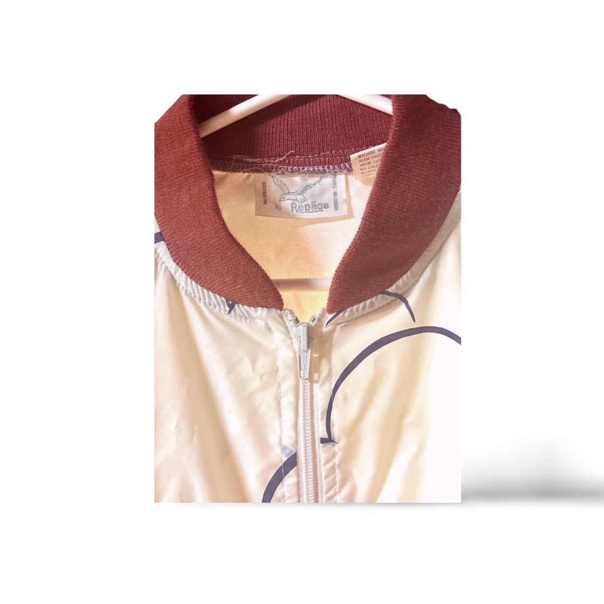 Other Men’s Retro Palm Tree Light Bomber Jacket by Repage - 1980’s Size US L / EU 52-54 / 3 - 2 Thumbnail