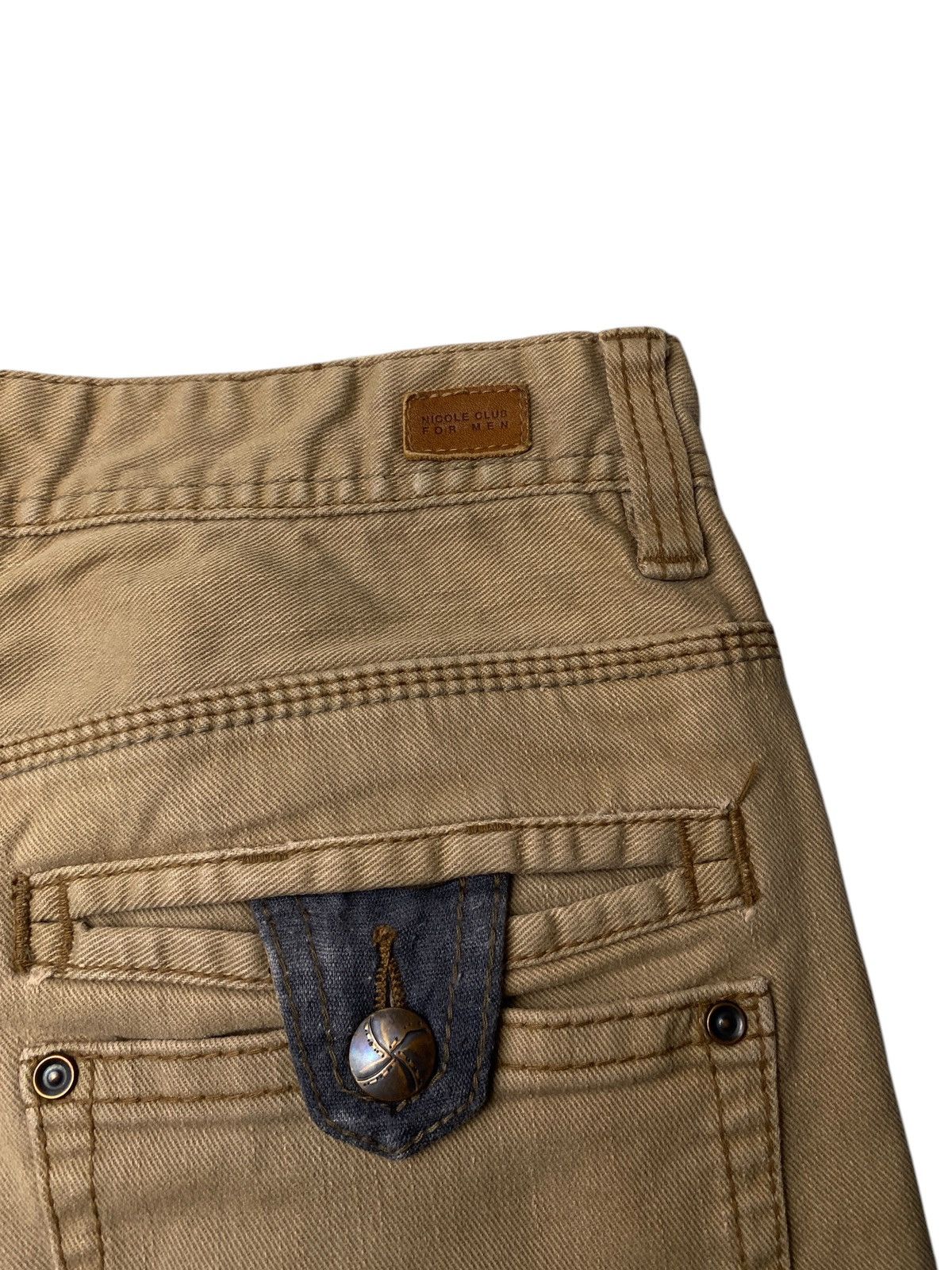 If Six Was Nine 2000's Nicole Club Flared Buckle Multipocket Pants Size US 31 - 11 Thumbnail
