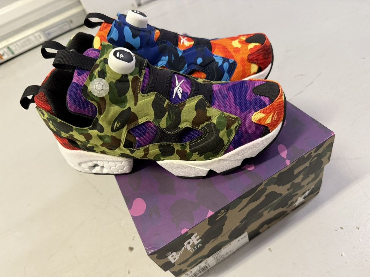 Bape × Reebok Brand new BAPE Pumps! Size US 8.5 / EU 41-42 - 3 Thumbnail