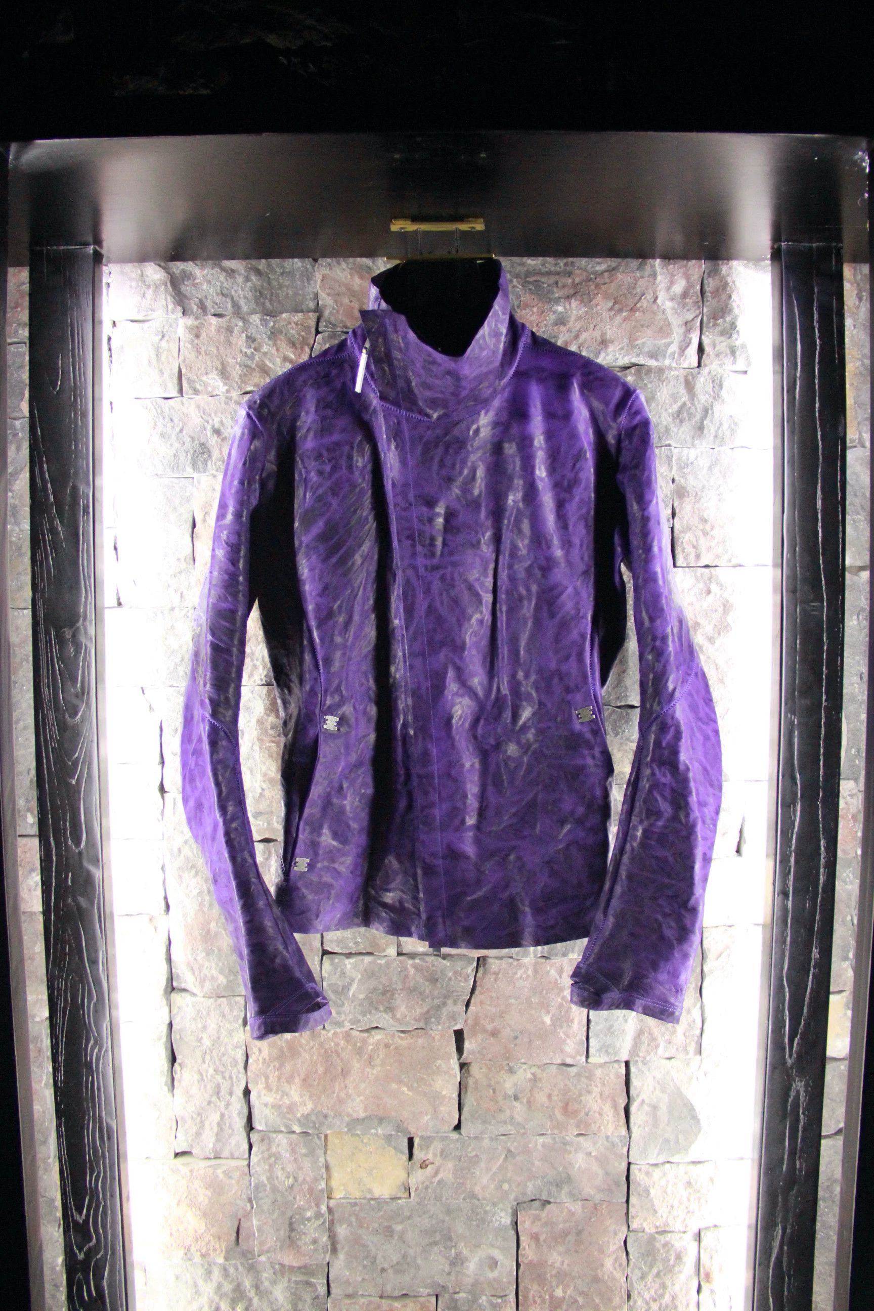 Isaac Sellam Experience Isaac Sellam Experience Purple Leather Jacket Men l Size US L / EU 52-54 / 3 - 1 Thumbnail