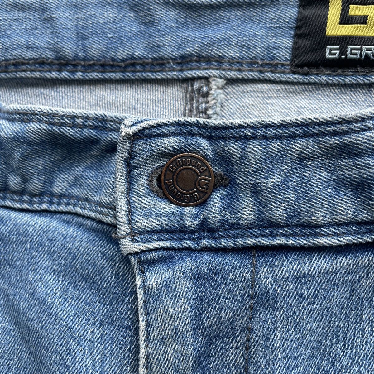 Japanese Brand Japanese Brand Double Knee Cargo Denim Workwear Pants Faded Size US 33 - 7 Thumbnail