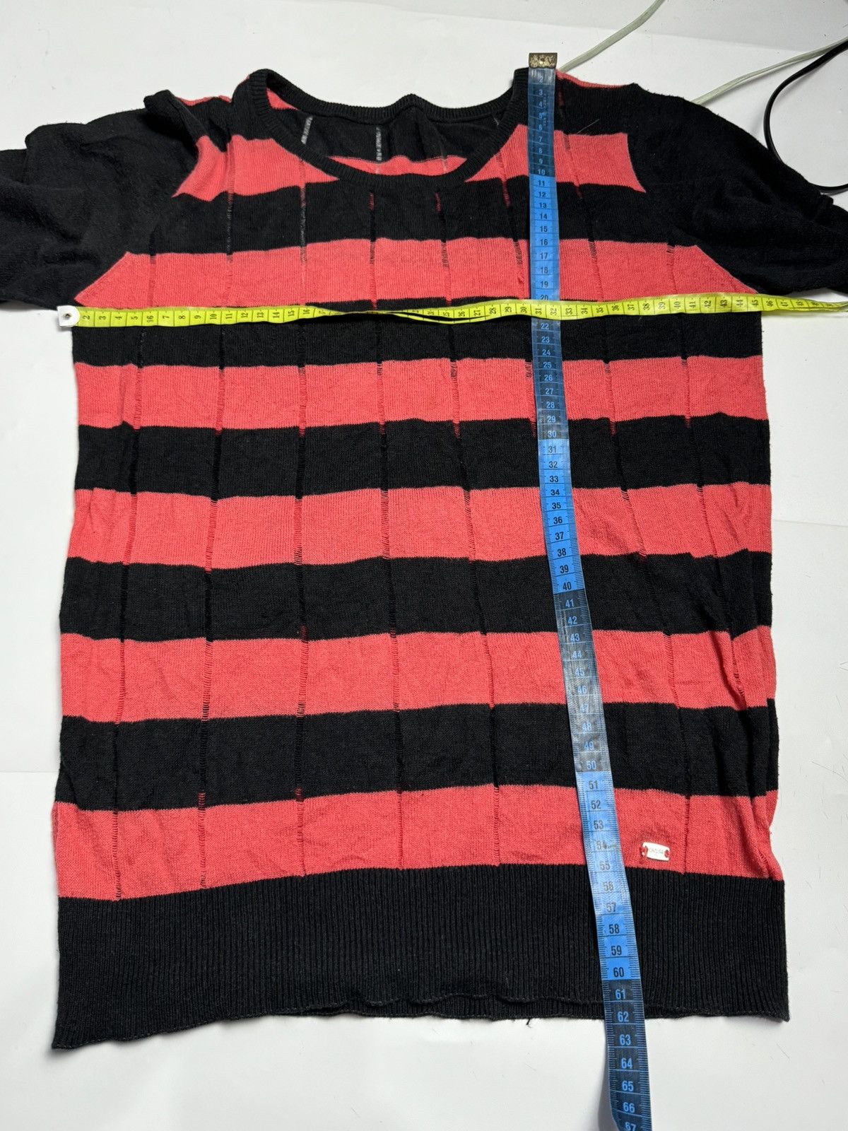 Hysteric Glamour × If Six Was Nine × Japanese Brand Distressed Stripe Knit Canifa Size US S / EU 44-46 / 1 - 7 Thumbnail
