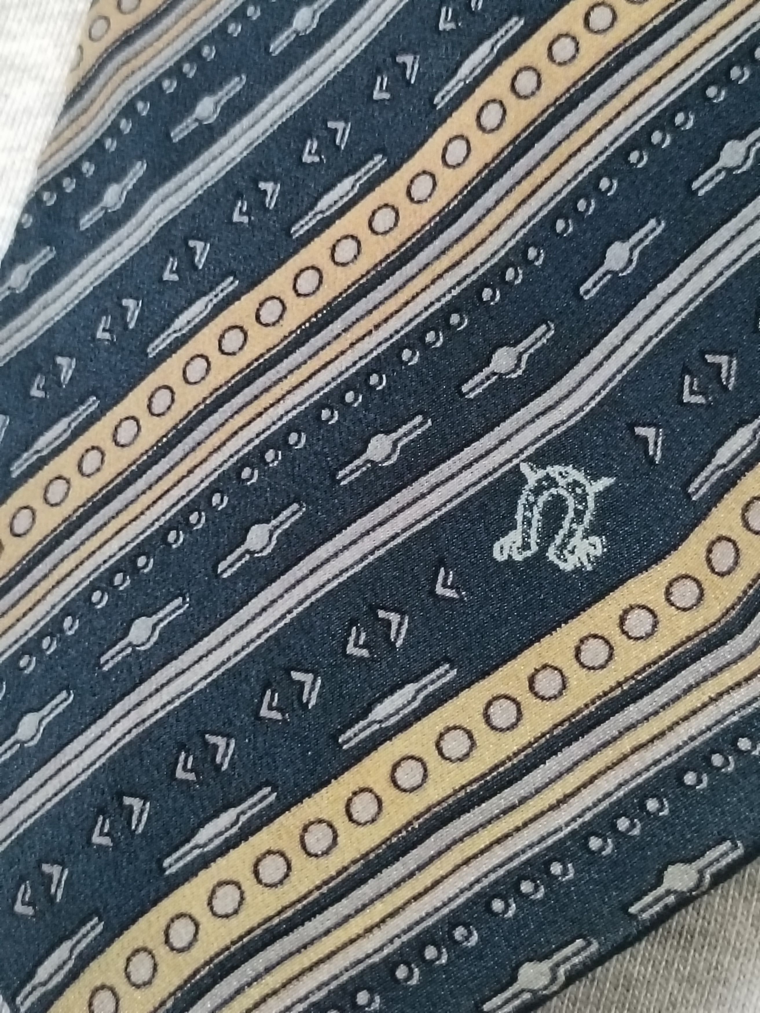 Vintage Vintage bartolomei toma italy diagonal stripe silk tie Size ONE SIZE - 3 Thumbnail