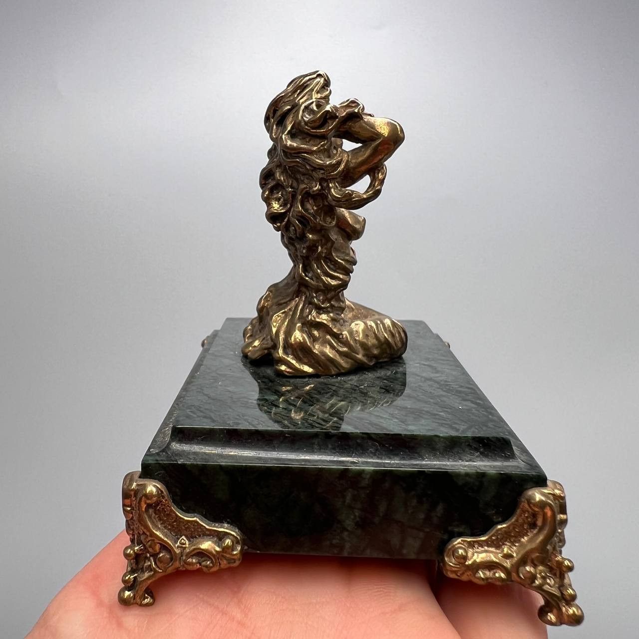 Vintage Bronze Virgo Zodiac Figurine Astrology Sculpture Size ONE SIZE - 2 Thumbnail