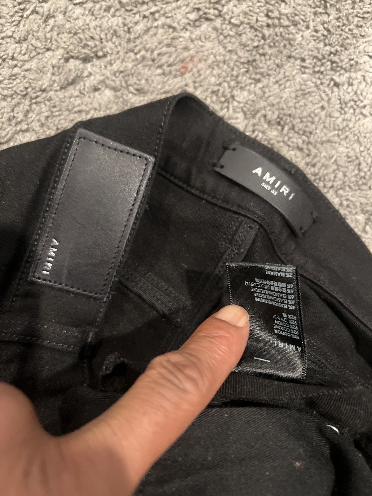 Amiri Amiri black jeans Size US 33 - 4 Thumbnail