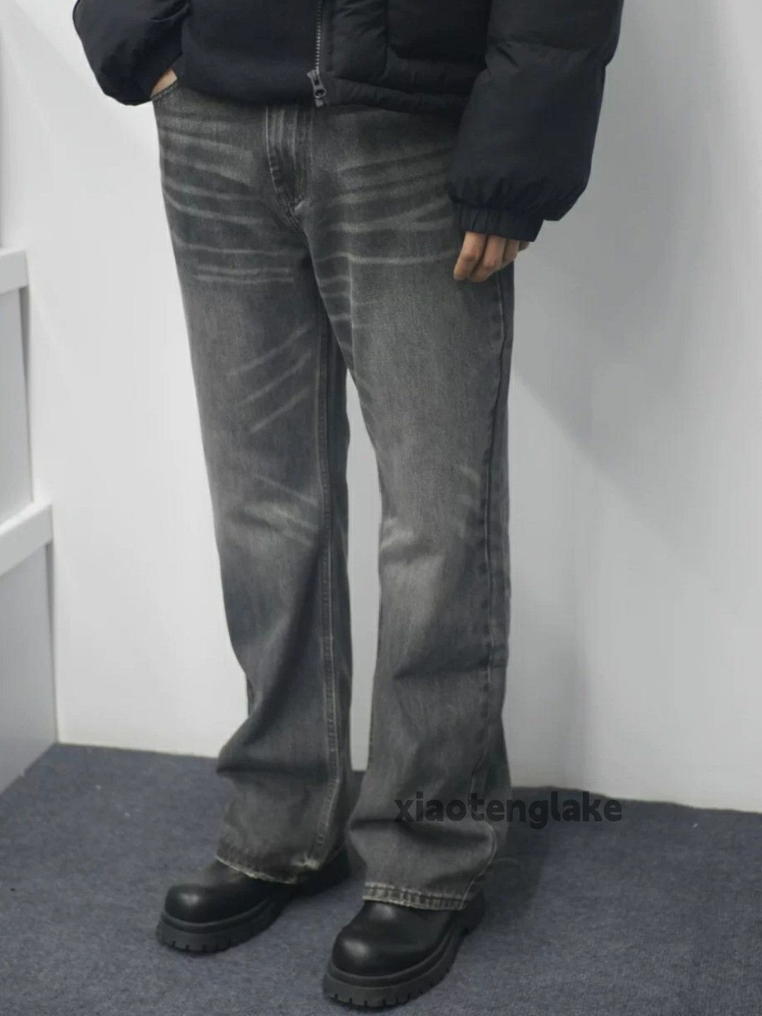 Jean × Vintage washed faded loose baggy yuppie cleanfit jeans Size US 30 / EU 46 - 5 Thumbnail