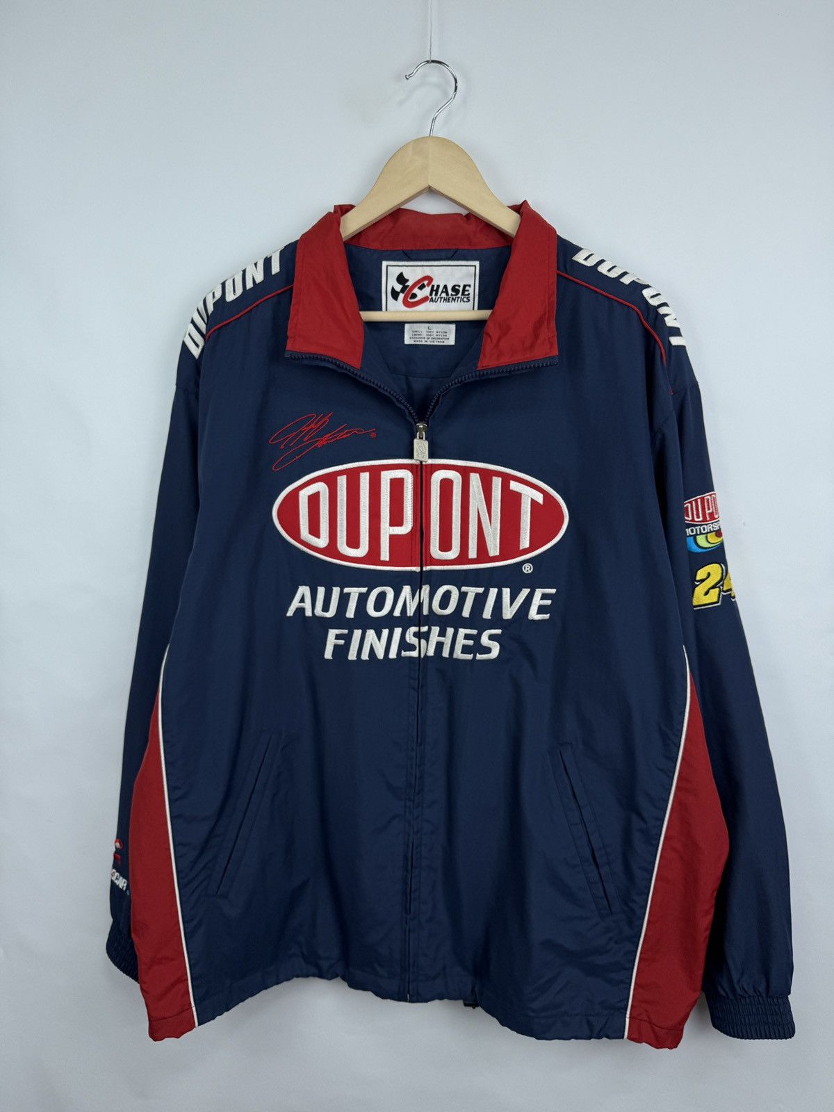 Chase Authentics × DuPont × NASCAR 🇺🇸 Vintage Jeff Gordon DuPont Chase Authentics Racing Jacket Size US L / EU 52-54 / 3 - 3 Thumbnail