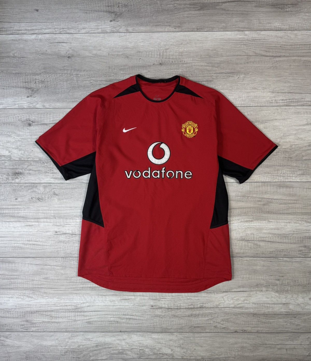 Manchester United Home football 2002 2004 Soccer Nike Jersey