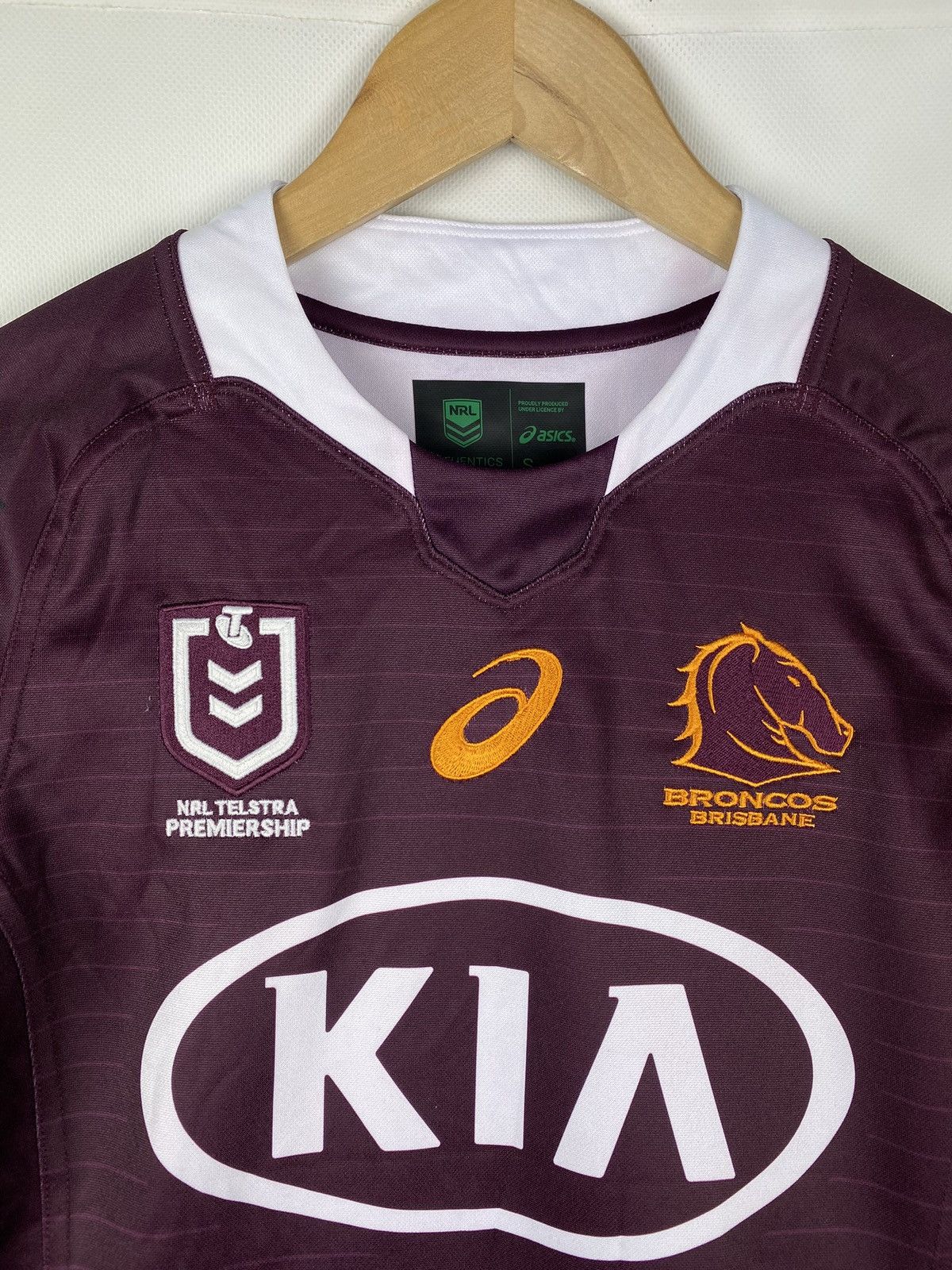 Asics ASICS Brisbane Broncos NRL Home Jersey Rugby Shirt Size S Size US S / EU 44-46 / 1 - 8 Thumbnail
