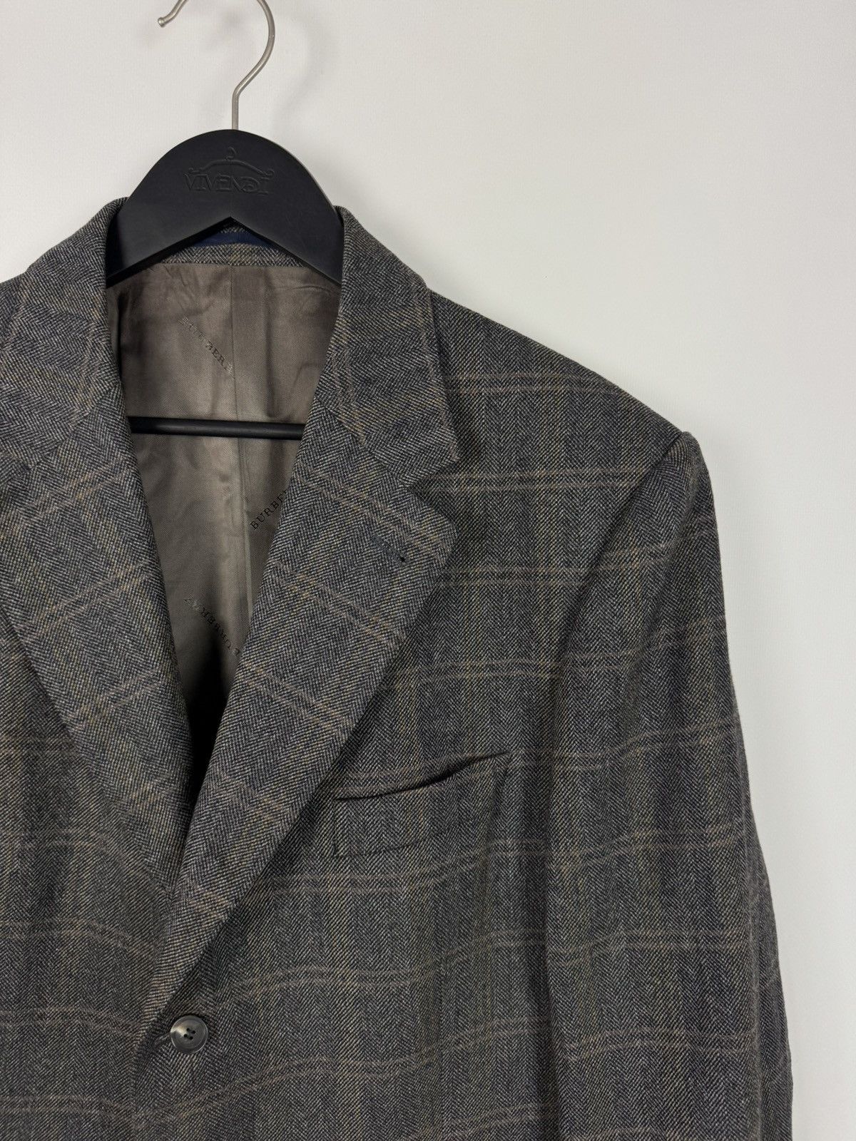 Burberry Burberry London Luzern-S Wool Check Blazer Size 52R - 4 Thumbnail