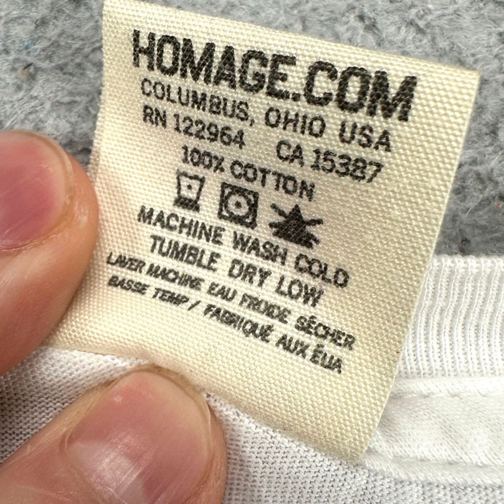 Vintage Cleveland Browns Homage Mens Shirt Large White Short Sleeve Tee Made In USA - A Stylish Preppy Size US L / EU 52-54 / 3 - 5 Thumbnail