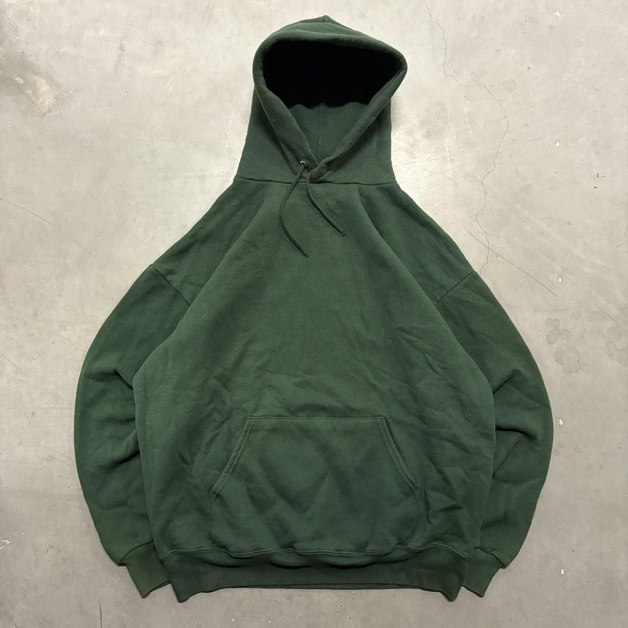 Vintage Crazy Vintage Y2K/2000s Blank Forest Green quality Streetwear Loungewear Hoodie! Size US L / EU 52-54 / 3 - 1 Thumbnail