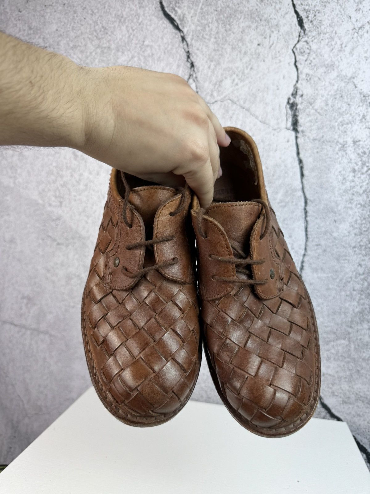 Camel Camel Boots 90s Vintage Genuine Leather Platform Shoes Size US 8 / EU 41 - 3 Thumbnail