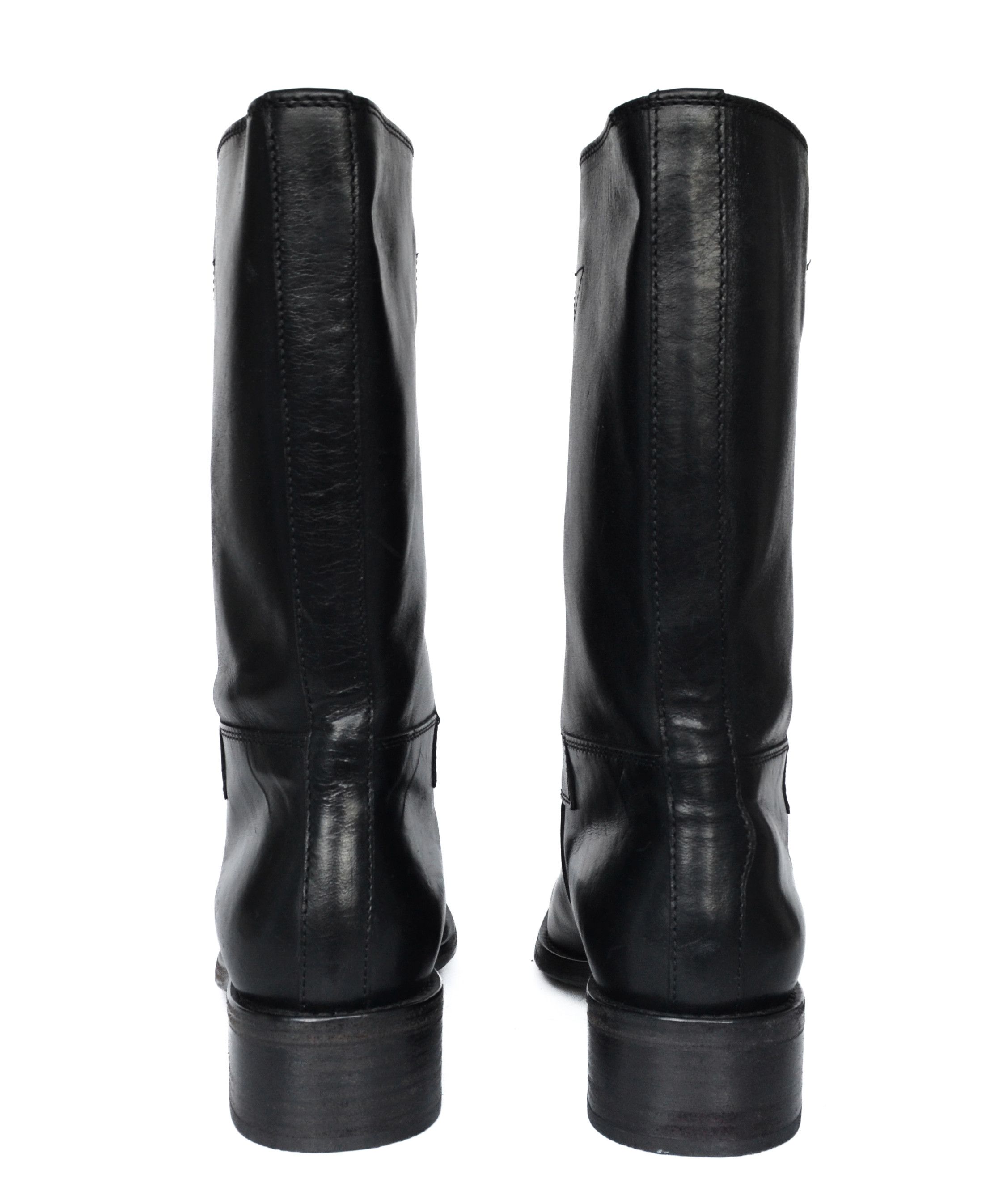 Miu Miu MIU MIU Boots Black Leather Peco Shoes Combat PRADA Size US 6 / IT 36 - 8 Thumbnail