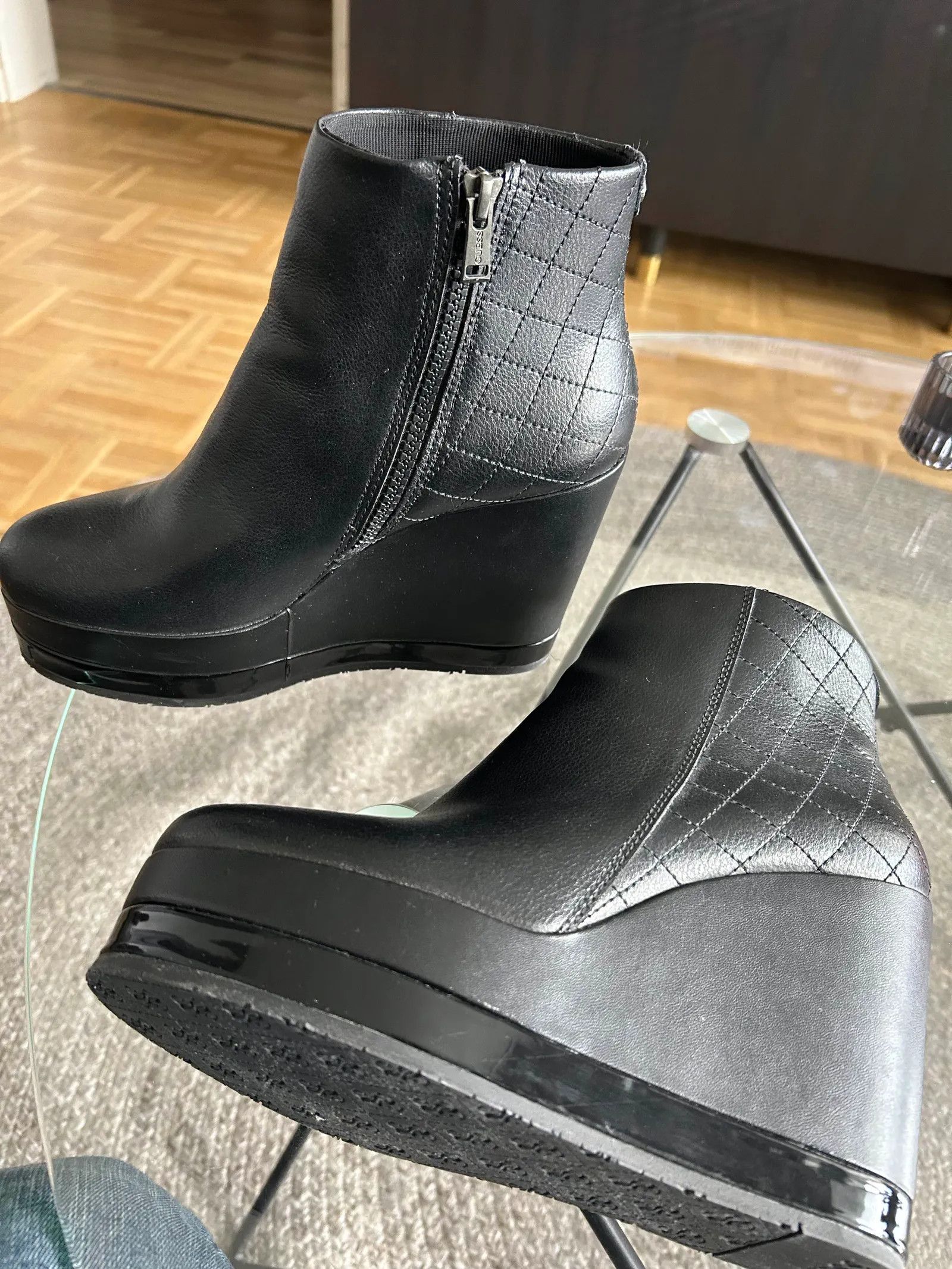 Guess Guess Lina FLINA4 LEA10 BLACK Heels Size US 9 / IT 39 - 1 Thumbnail