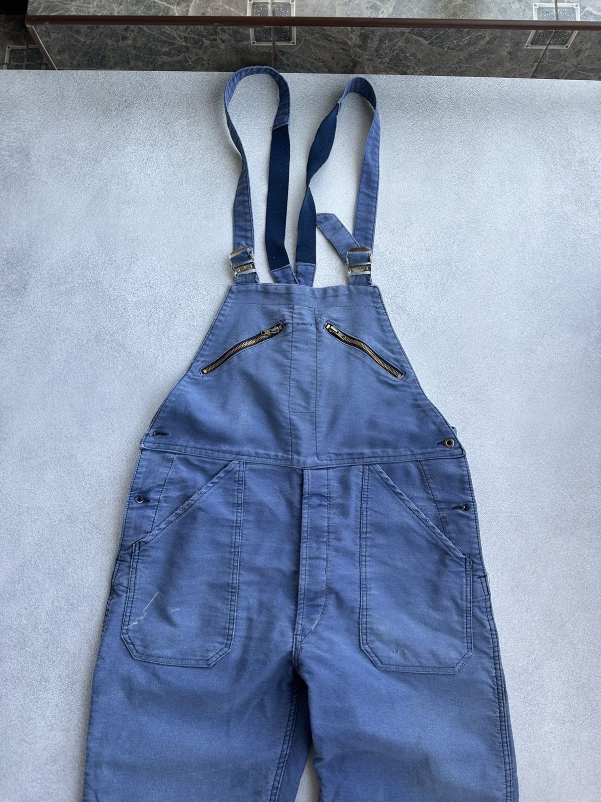 Vintage Vintage Adolph Lafont French Workwear Overall Suit 60-70s Size US 34 / EU 50 - 2 Thumbnail