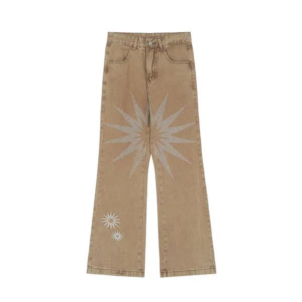 VIBE SOL Embroidery Flare Panel Jeans Size US 28 / EU 44 - 4 Thumbnail