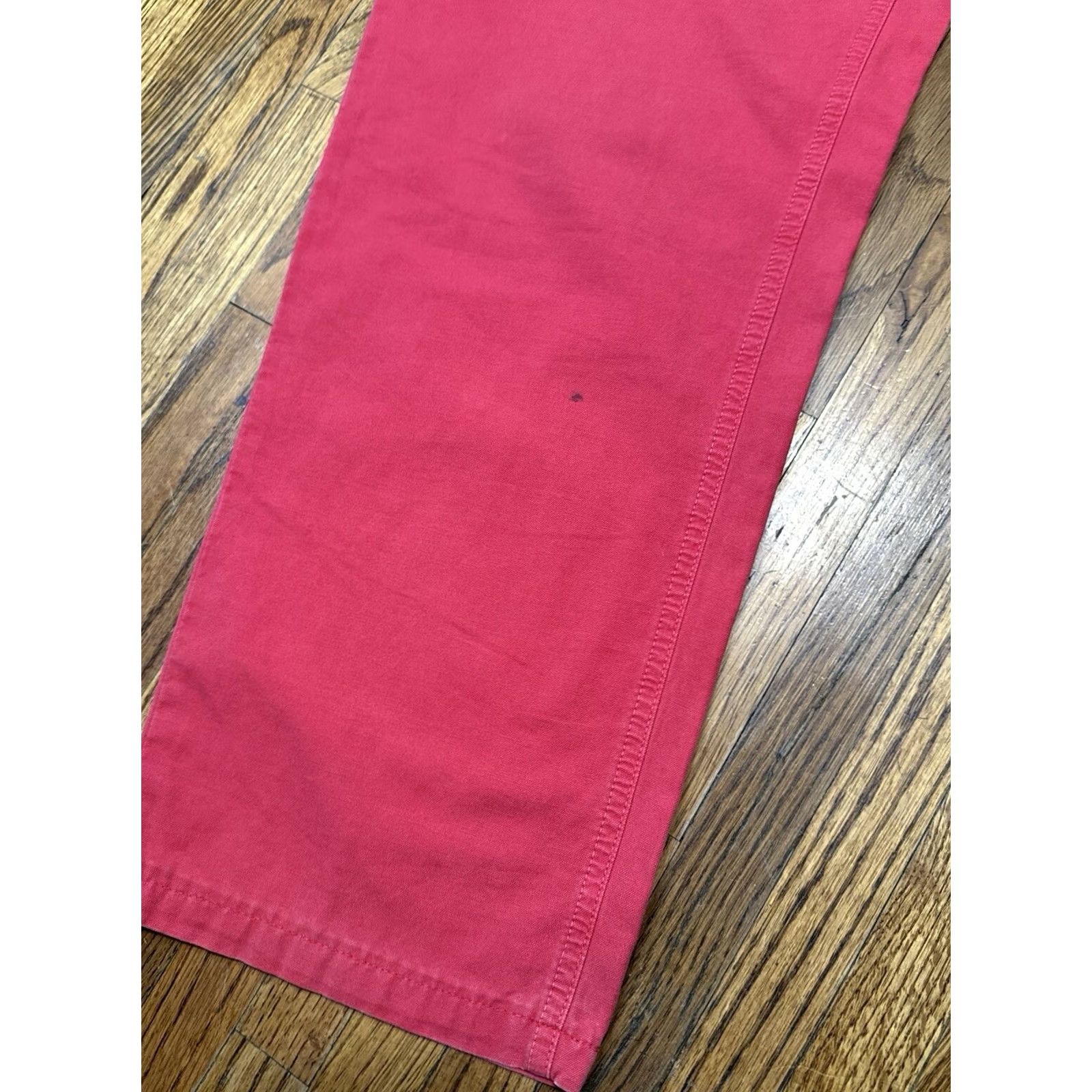 Marlboro VINTAGE Marlboro Classics Pants Red Canvas Straight Leg Workwear 90s 34x30 Mens Size US 34 / EU 50 - 2 Thumbnail