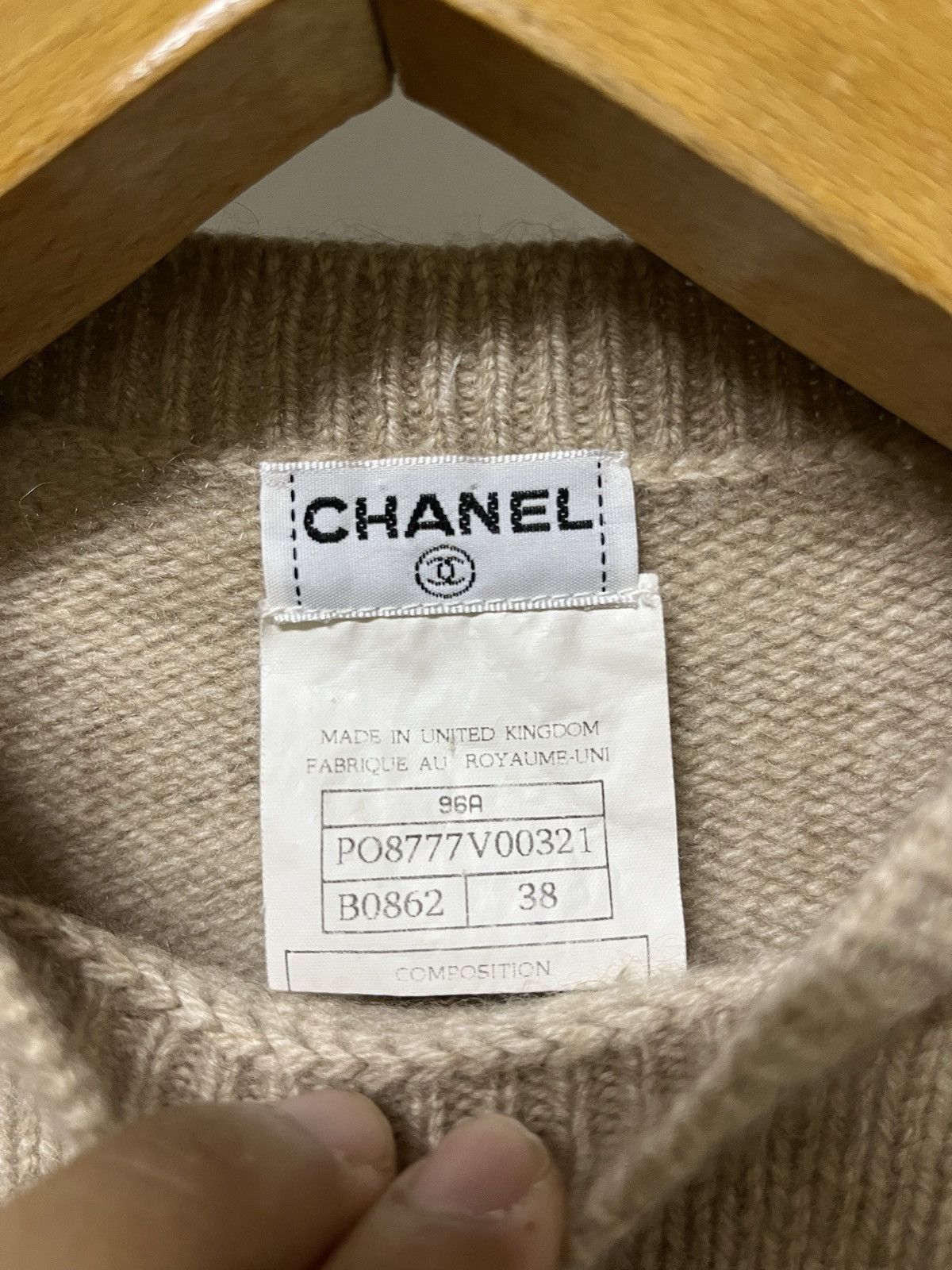 Chanel Chanel Vintage Cashmere Knit Sweater Size XS / US 0-2 / IT 36-38 - 3 Thumbnail