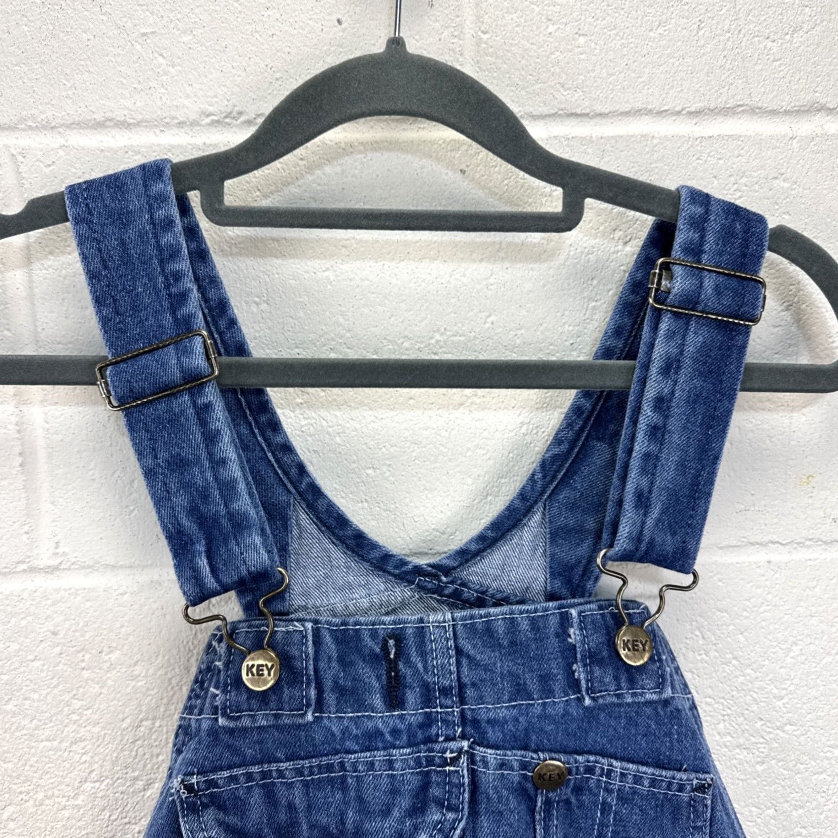 Vintage VINTAGE Key Imperial Overalls Men’s 34X29 Blue Denim Carpenter Workwear Outdoors Jeans 90s Mens Size US 34 / EU 50 - 2 Thumbnail