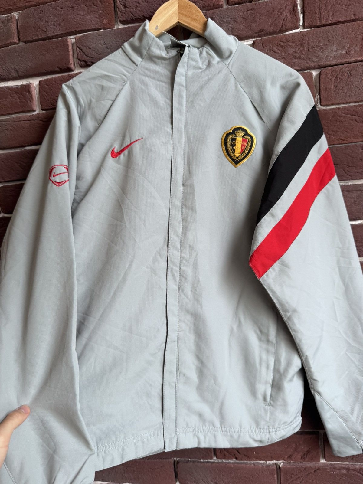 Nike Vintage 00s Belgium URBSFA KBVB Men jacket soccer football Size US S / EU 44-46 / 1 - 3 Thumbnail