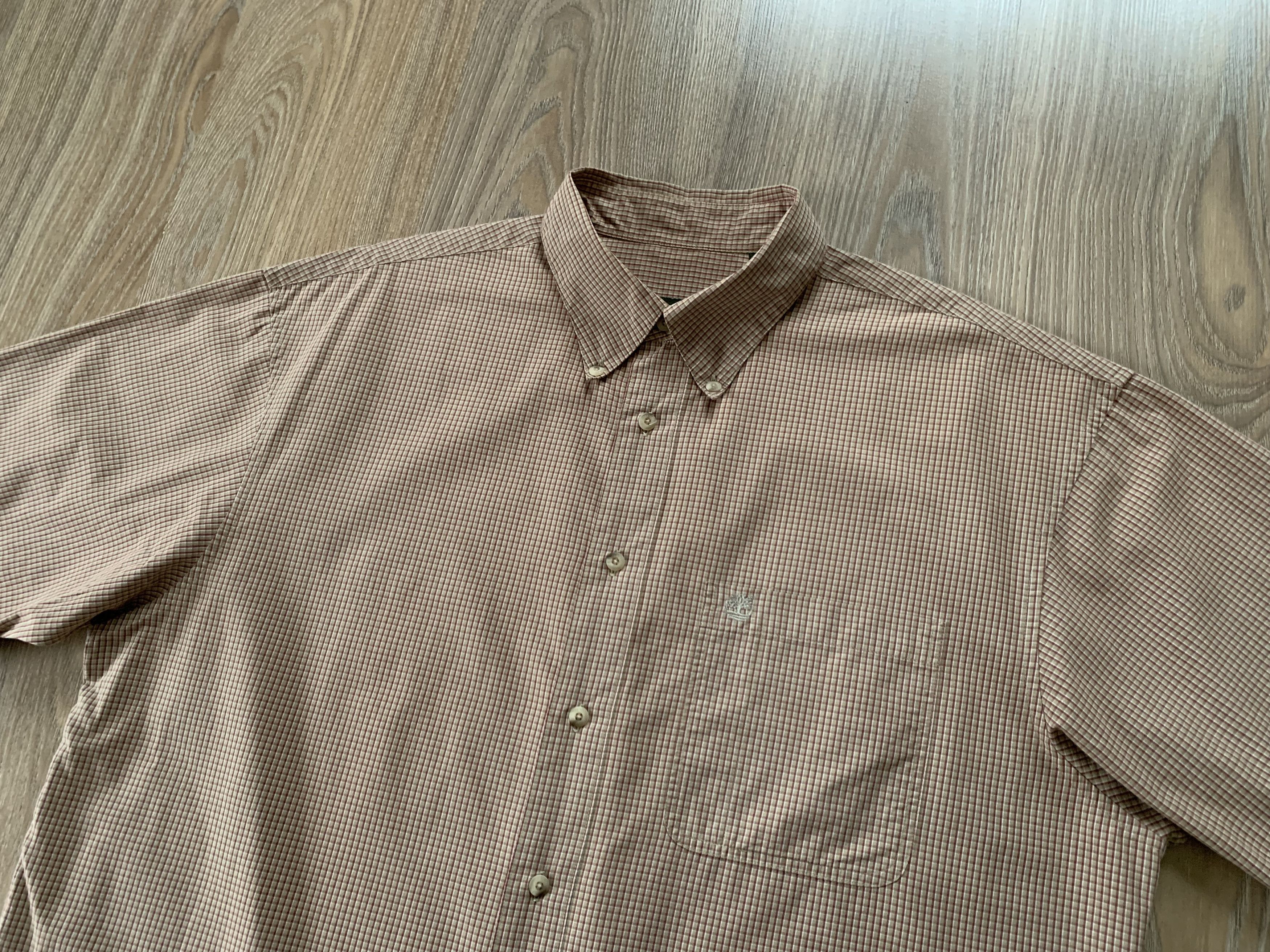 Timberland × Vintage Vintage Timberland Short Sleeve Shirt Size US L / EU 52-54 / 3 - 4 Thumbnail
