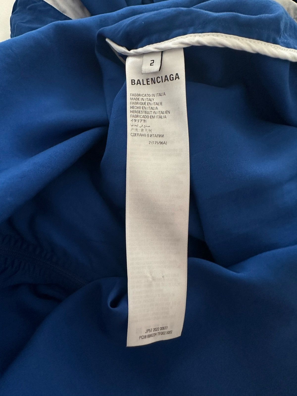 Balenciaga 3B Oversized Sport stop Windbreaker Blue Size US M / EU 48-50 / 2 - 9 Thumbnail