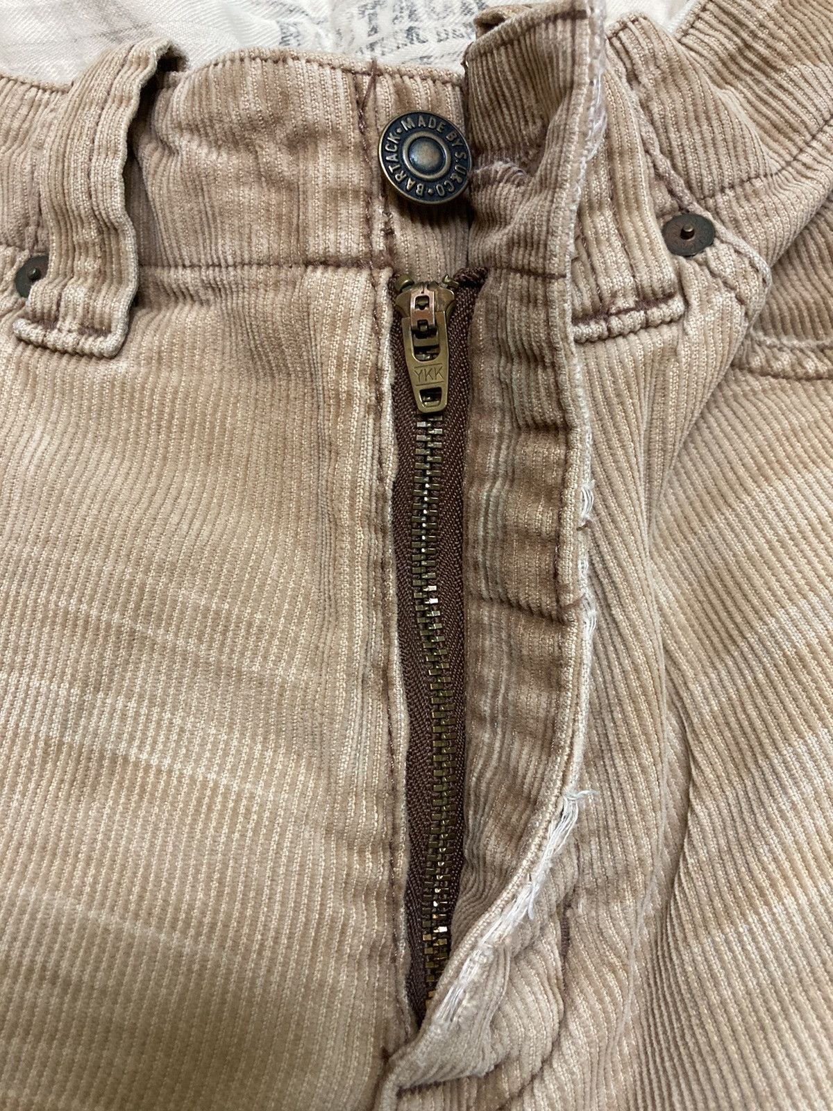Japanese Brand Distressed Bartack Corduroy Bush Pants Size US 30 / EU 46 - 17 Thumbnail
