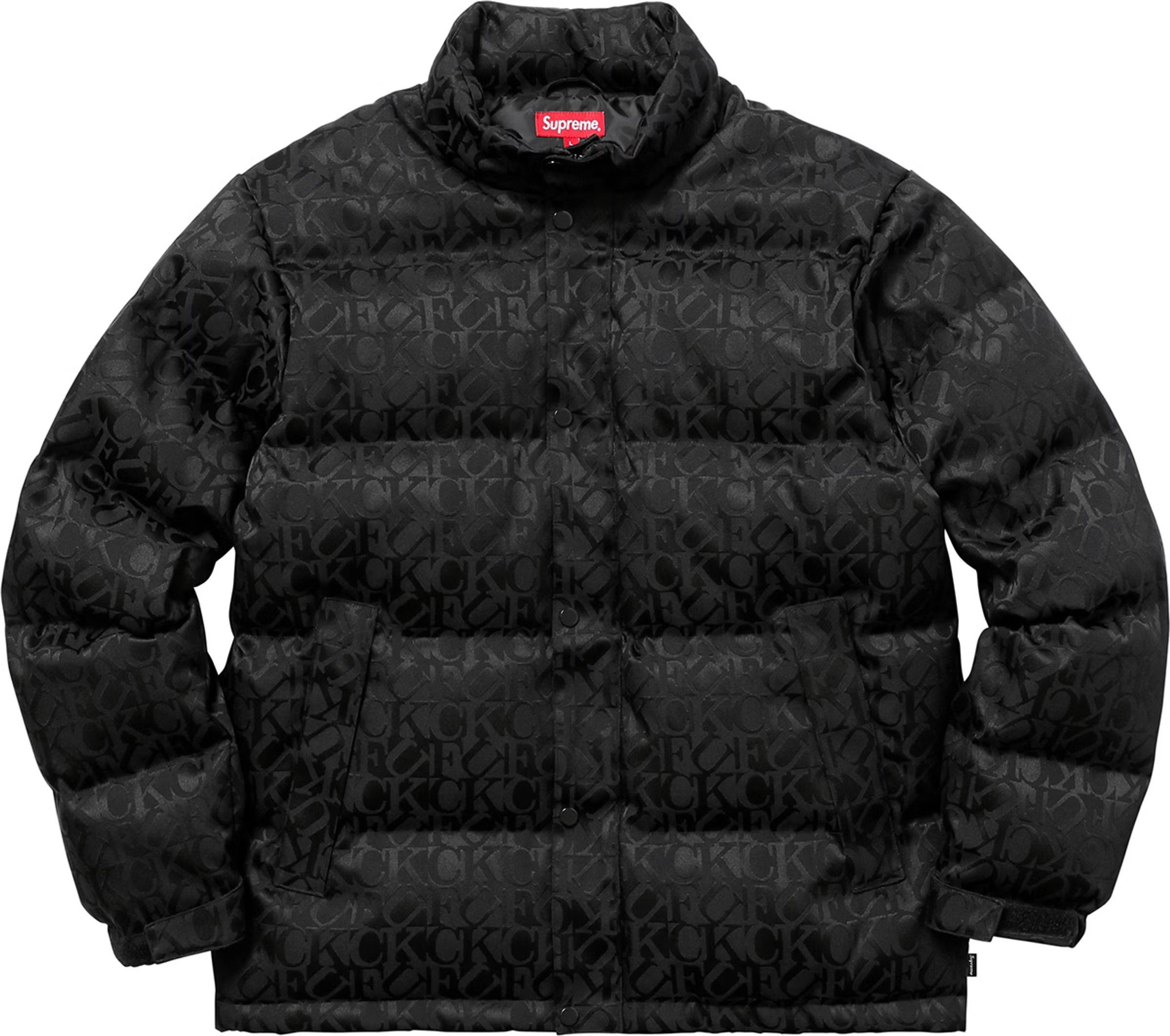 Supreme FW17 Fuck Jacquard Puffy Jacket Size US S / EU 44-46 / 1 - 1 Thumbnail