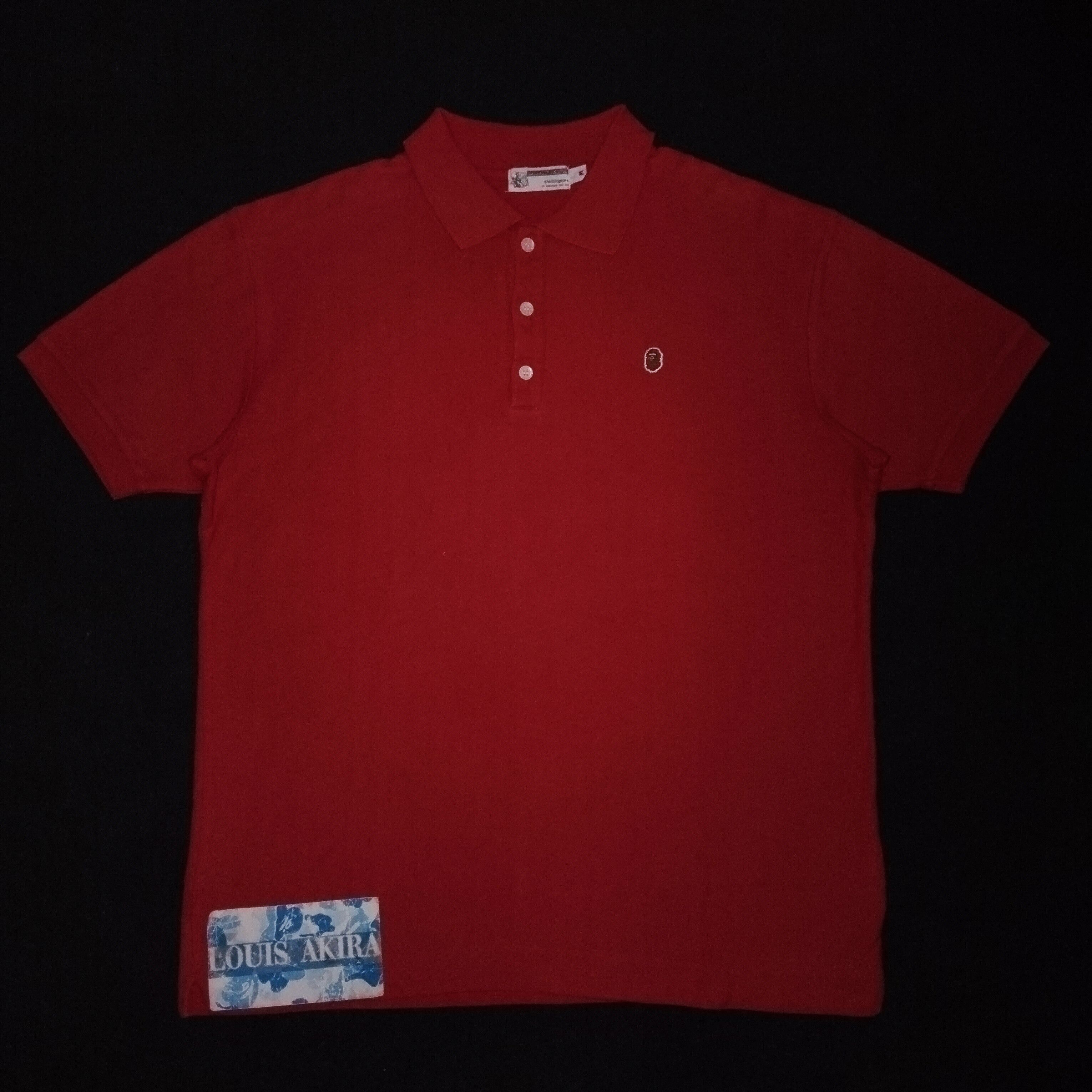 Bape 2005 Vintage Bape Point Ape Red Polo Size US M / EU 48-50 / 2 - 1 Thumbnail