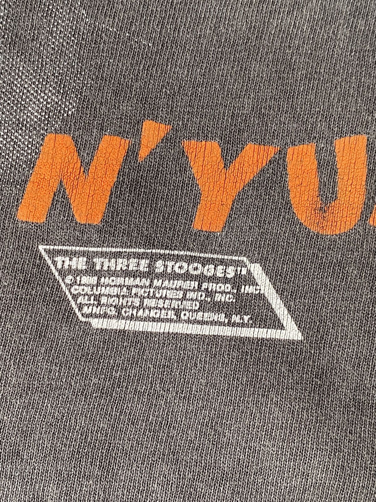 Vintage Vintage 1988 The Three Stooges Curly N’YUK Big Face Size US XL / EU 56 / 4 - 4 Thumbnail