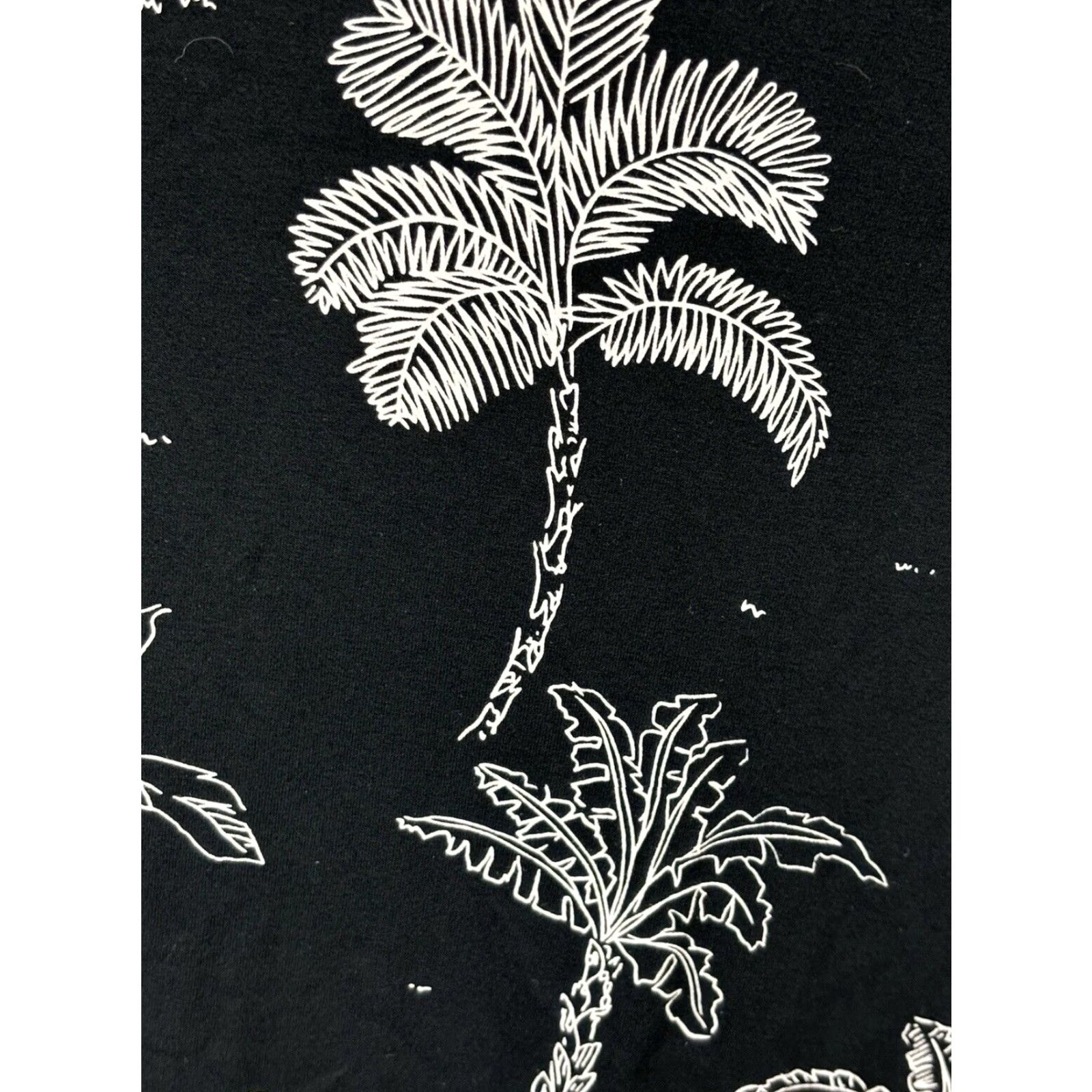 J. Jill J. Jill Tropical Tank Dress Black Palm Print Rayon Knit Stretchy Womens M Size M / US 6-8 / IT 42-44 - 6 Thumbnail