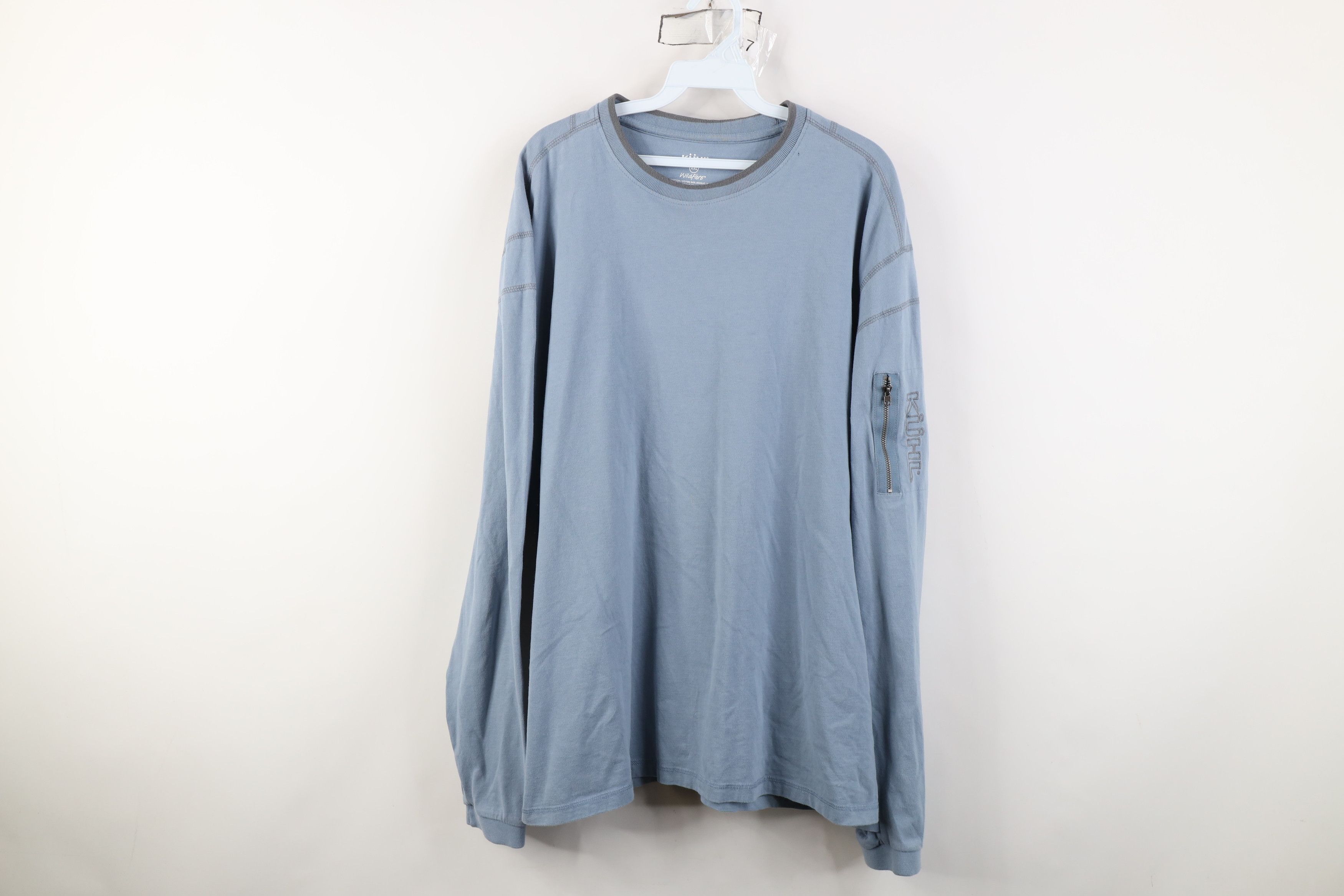 Kuhl Kuhl Mountain Commander Crew Long Sleeve T-Shirt Blue Cotton Size US XXL / EU 58 / 5 - 1 Thumbnail