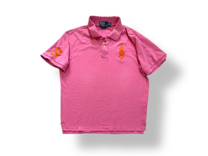 Polo Ralph Lauren Chief Keef Polo Ralph Lauren Vintage Big Pony Pink Polo Size US XXL / EU 58 / 5 - 1 Thumbnail