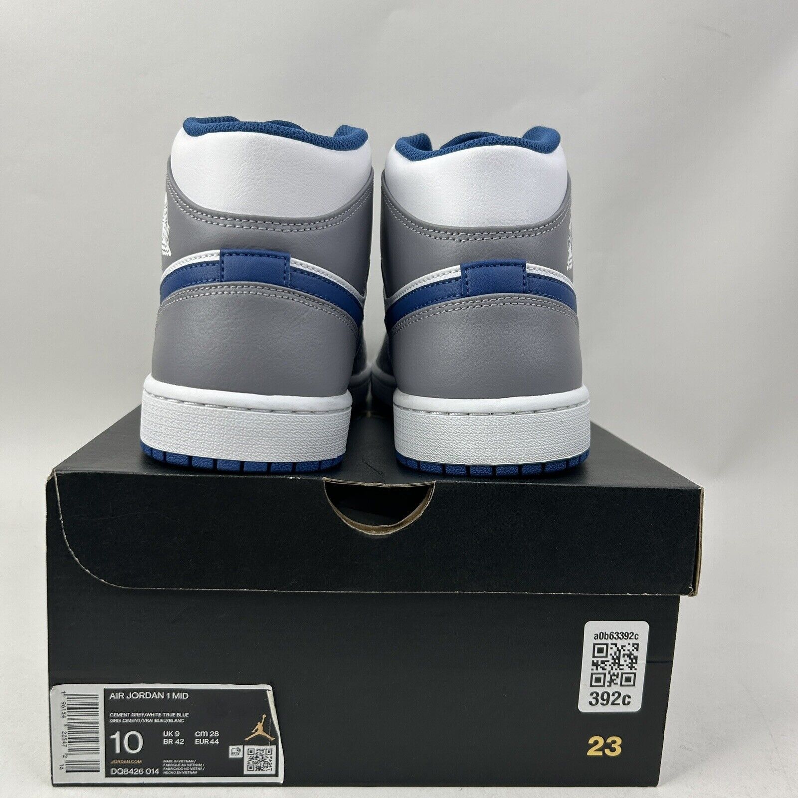 Nike Nike Air Jordan 1 Mid Retro “Cement Grey/True Blue” 2024 Size US 10 / EU 43 - 4 Thumbnail