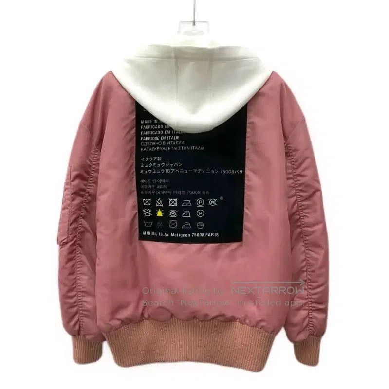 Miu Miu Miu Miu Pink Women's Jacket with Hood . Size L / US 10 / IT 46 - 2 Thumbnail