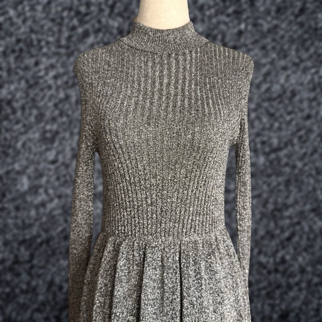 Etro VINTAGE Royal Cathay Silver Metallic Knit Midi Maxi Dress Party Retro S Womens 60s 70s A-Line Size S / US 4 / IT 40 - 1 Thumbnail