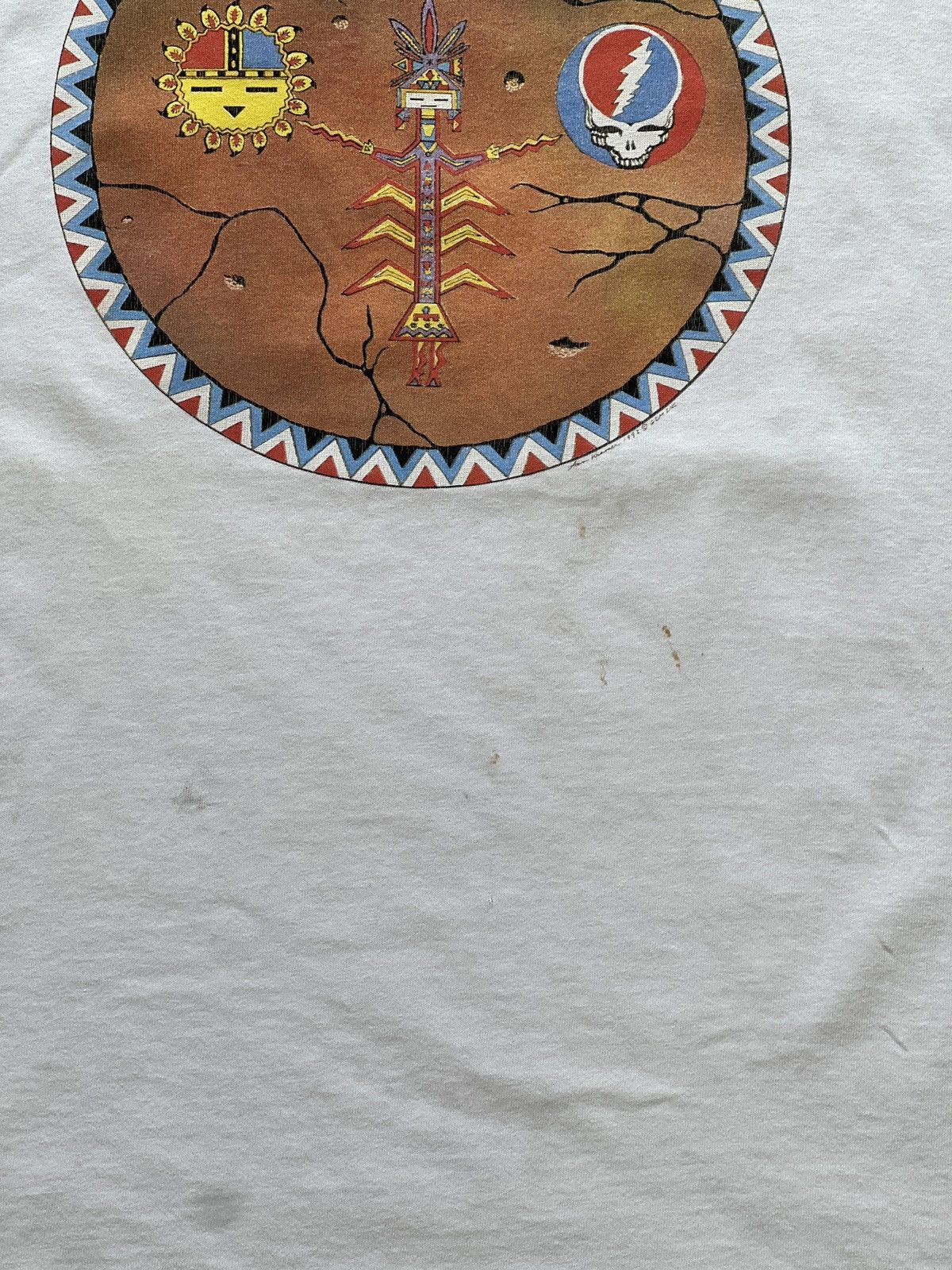 Band Tees Vintage 1992 Grateful Dead Native Liquid Blue Tee XL Size US XL / EU 56 / 4 - 4 Thumbnail